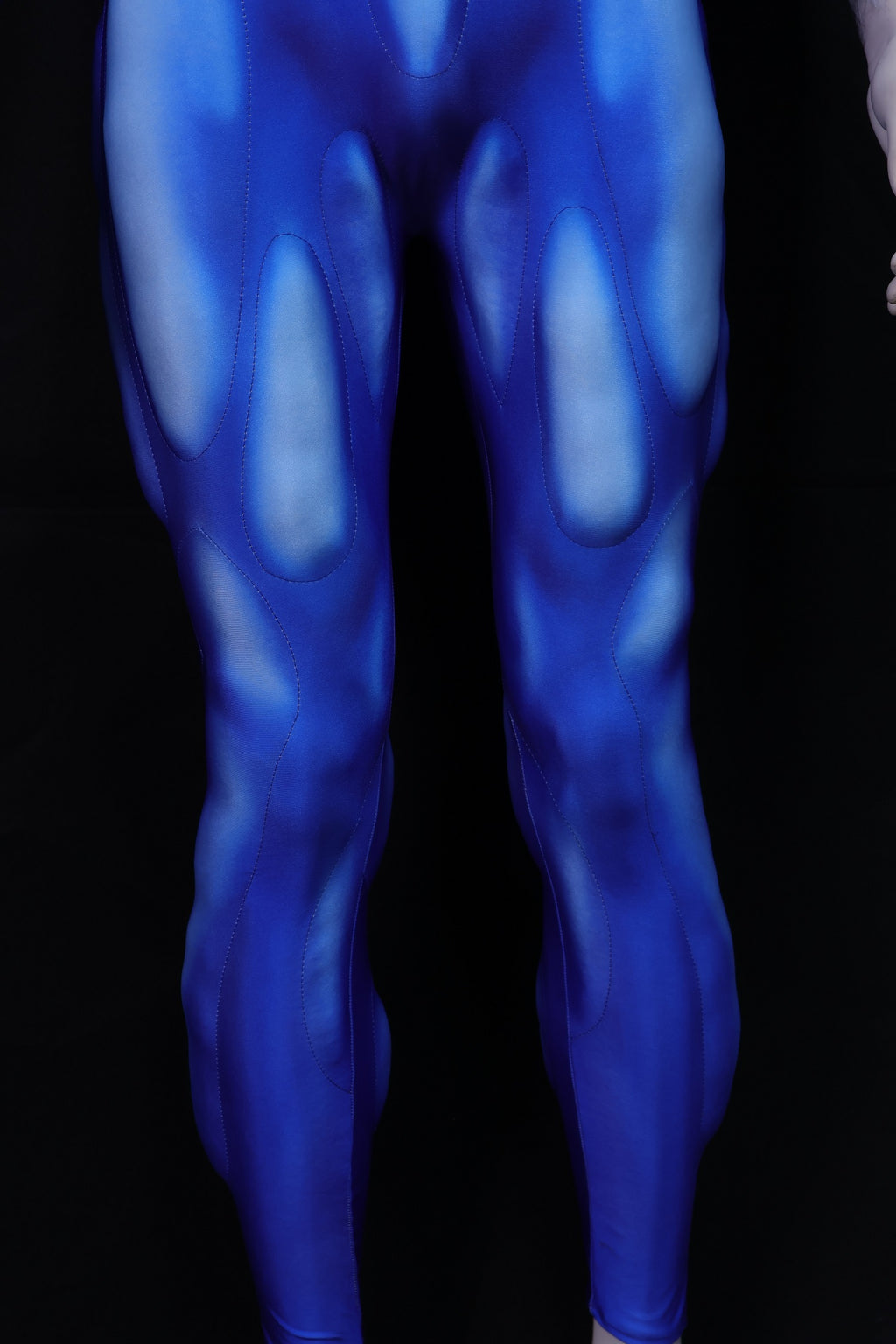 Light Blue Energy Cosplay Attire - Custom Personalized 3D Lycra Suit