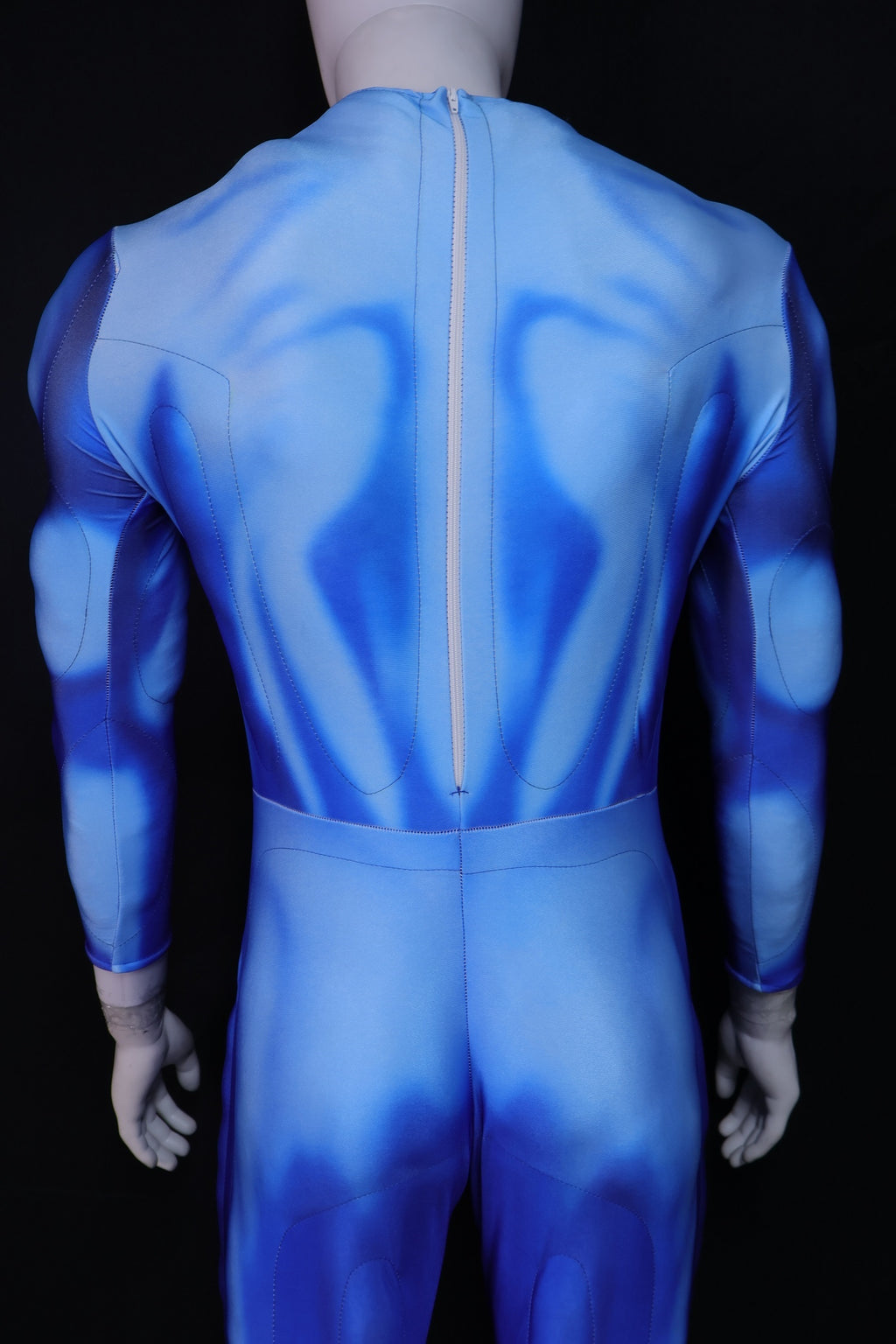 Light Blue Energy Cosplay Attire - Custom Personalized 3D Lycra Suit