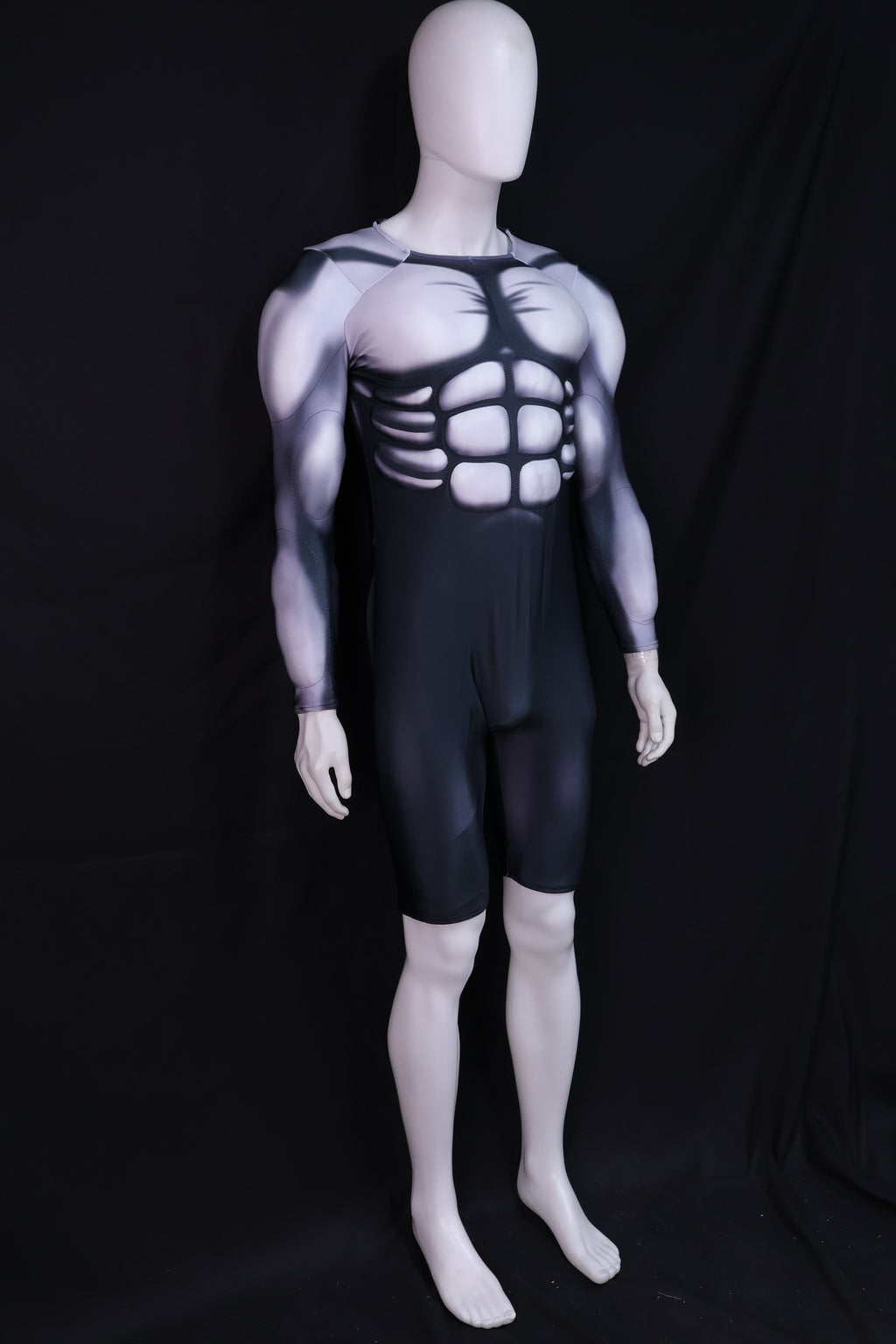Monochrome Cyborg Cyberpunk Vestment - Custom Personalized 3D Lycra Suit