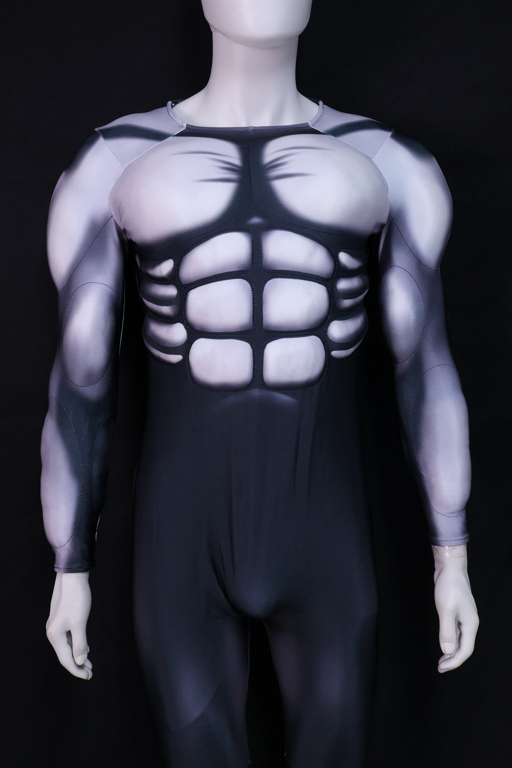 Monochrome Cyborg Cyberpunk Vestment - Custom Personalized 3D Lycra Suit
