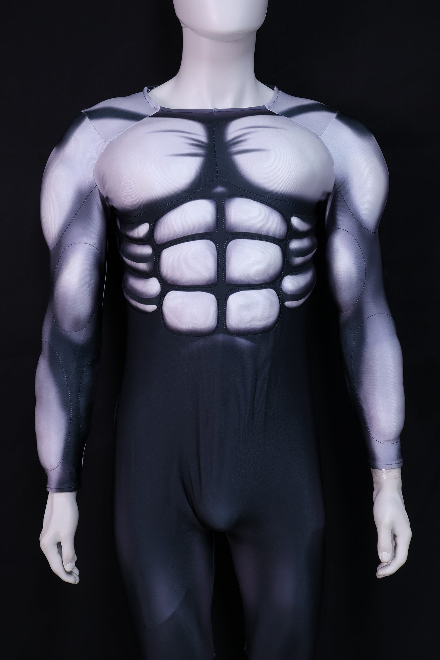 Monochrome Cyborg Cyberpunk Vestment - Custom Personalized 3D Lycra Suit