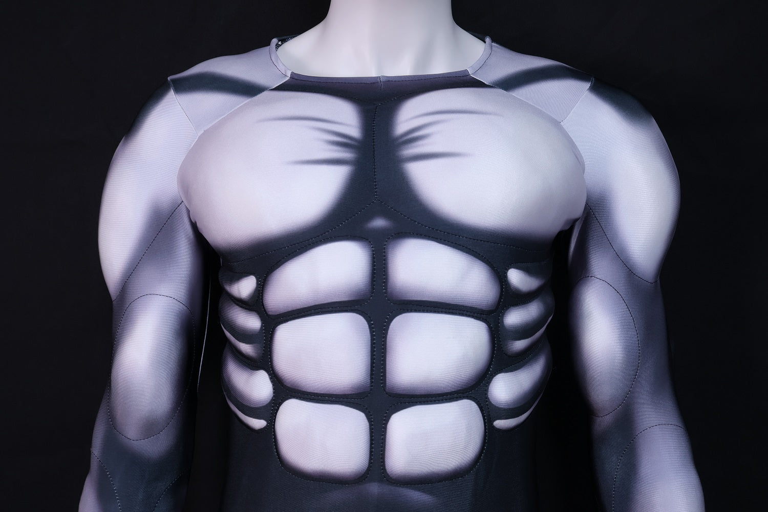 Monochrome Cyborg Cyberpunk Vestment - Custom Personalized 3D Lycra Suit