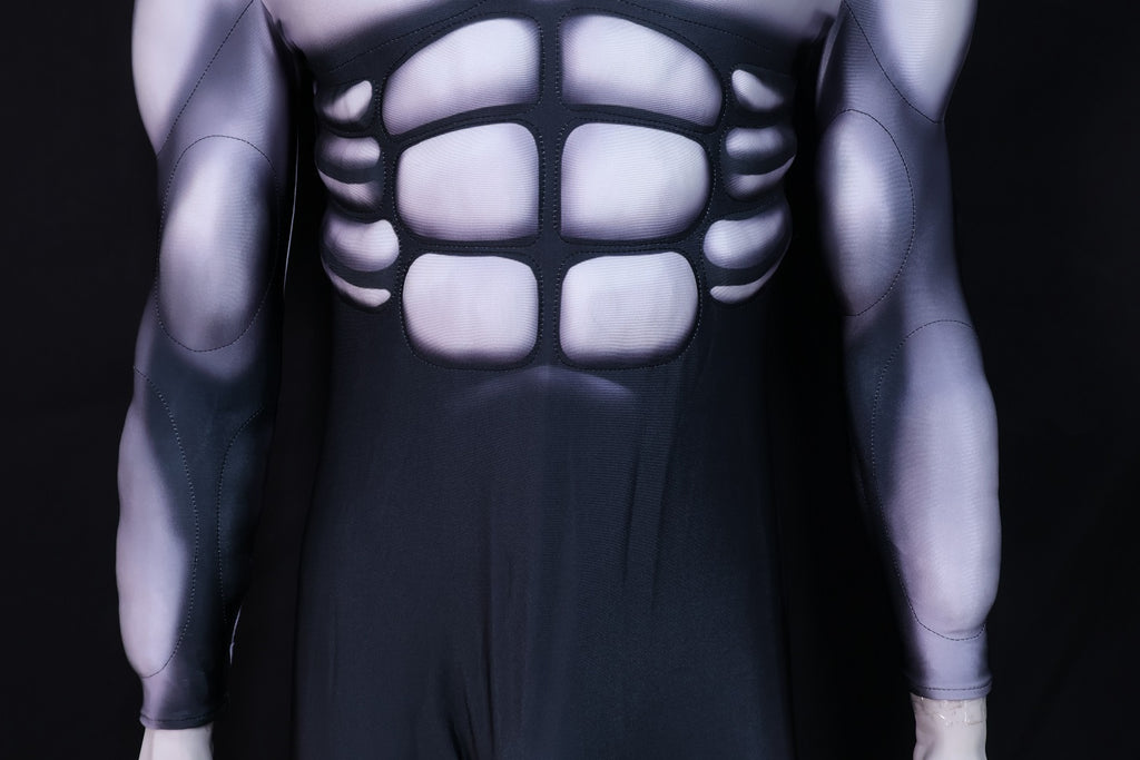 Monochrome Cyborg Cyberpunk Vestment - Custom Personalized 3D Lycra Suit