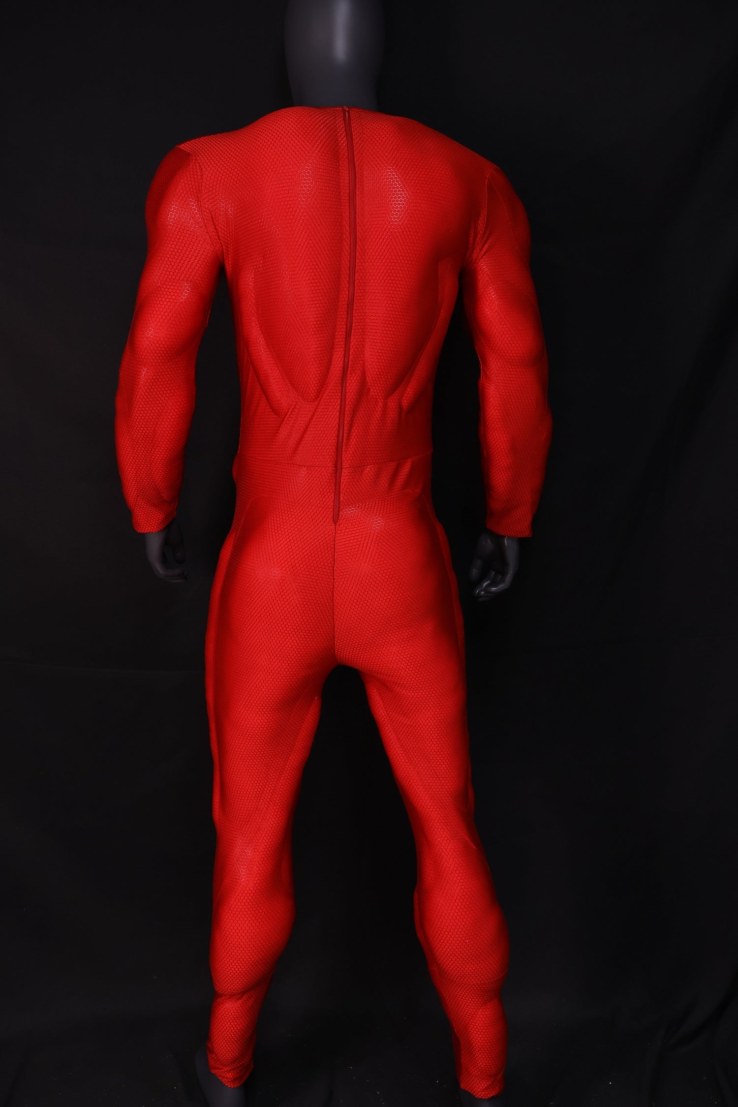 Screen Printed Red Muscle Jumpsuit - Custom Personalized 3D Lycra Suit