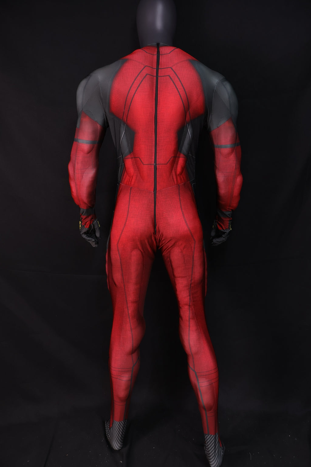 Red Black Paneled Habit - Custom Personalized 3D Lycra Suit