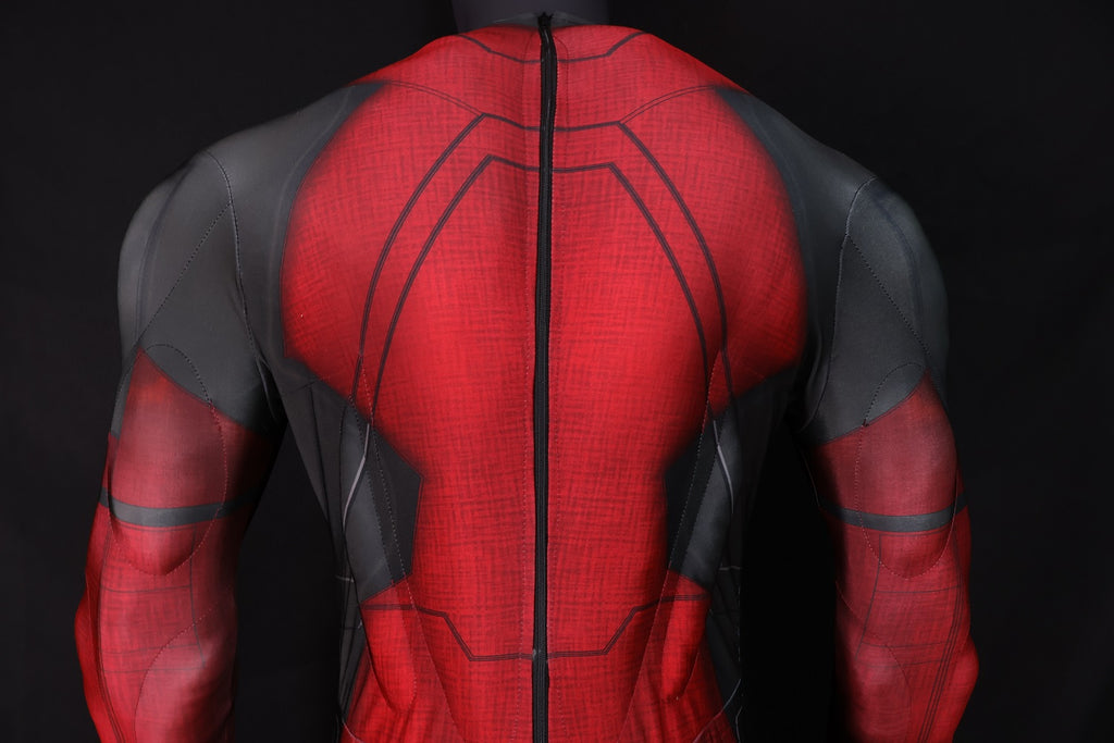 Red Black Paneled Habit - Custom Personalized 3D Lycra Suit