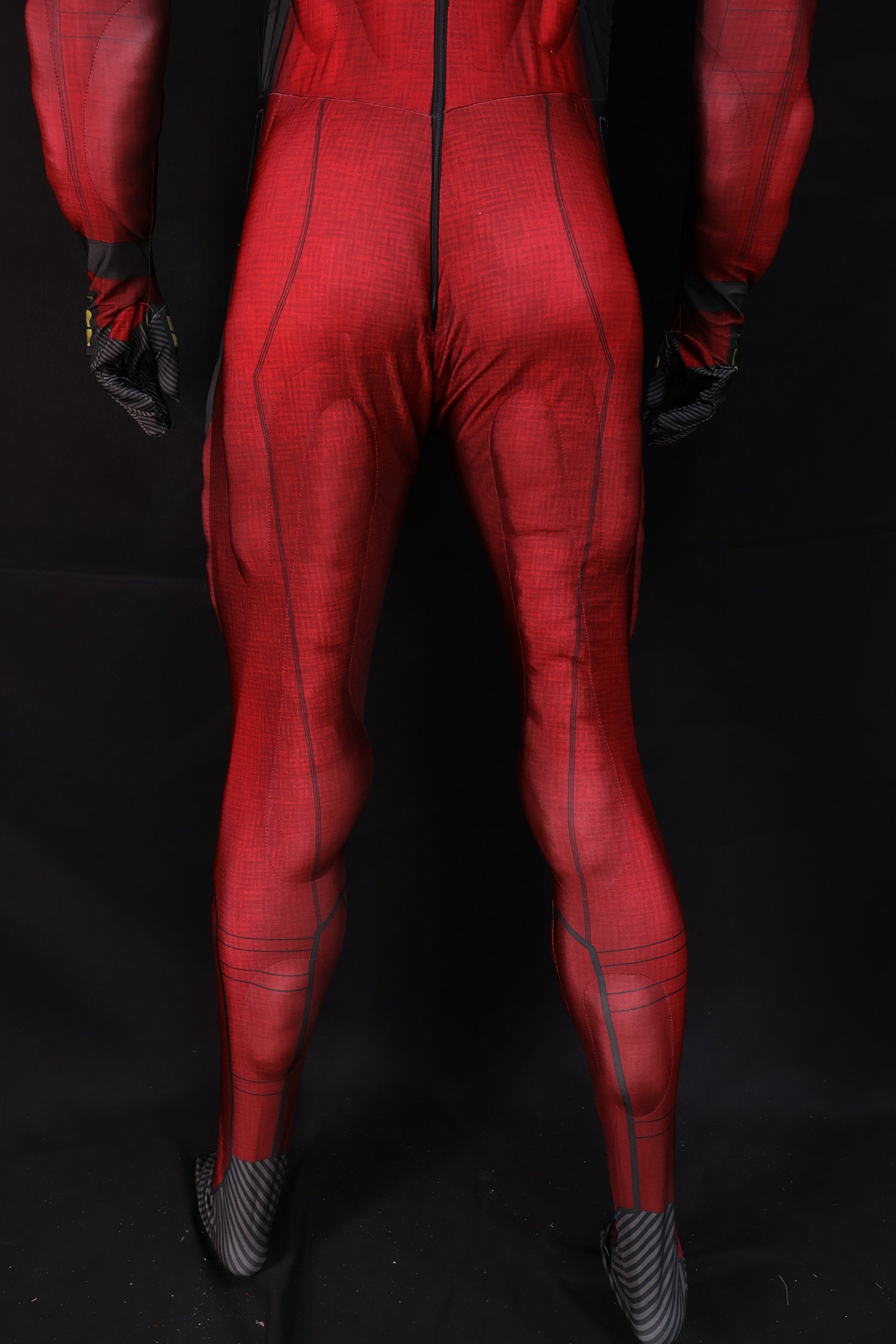 Red Black Paneled Habit - Custom Personalized 3D Lycra Suit