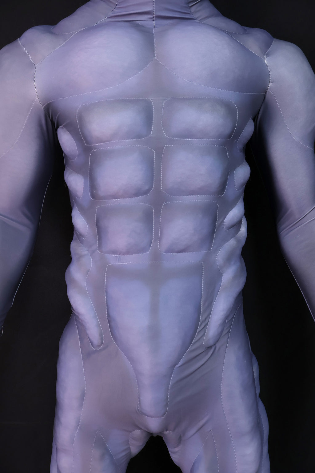 Pale Blue Muscle Shaded Garb - Custom Personalized 3D Lycra Suit
