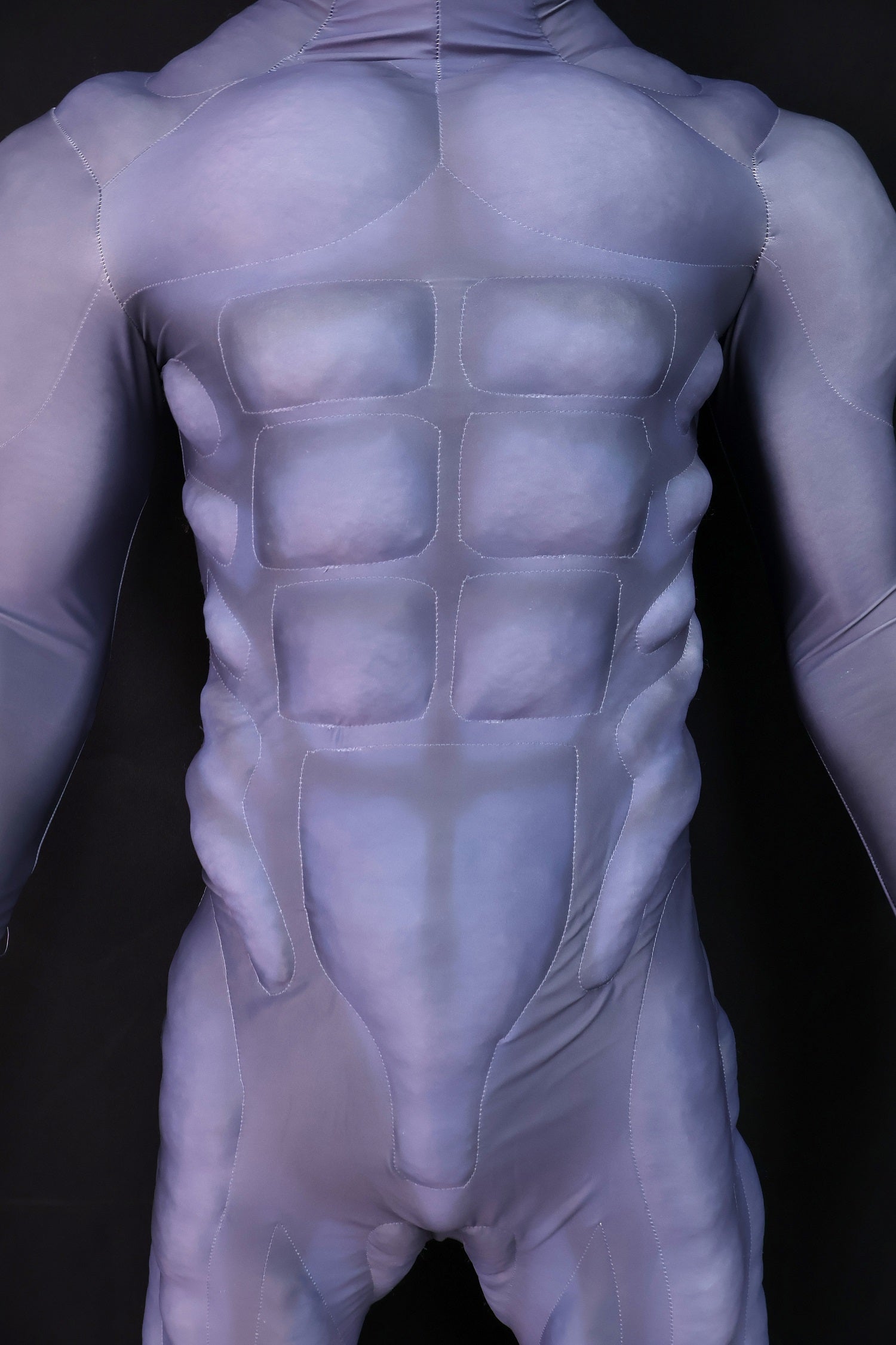 Pale Blue Muscle Shaded Garb - Custom Personalized 3D Lycra Suit