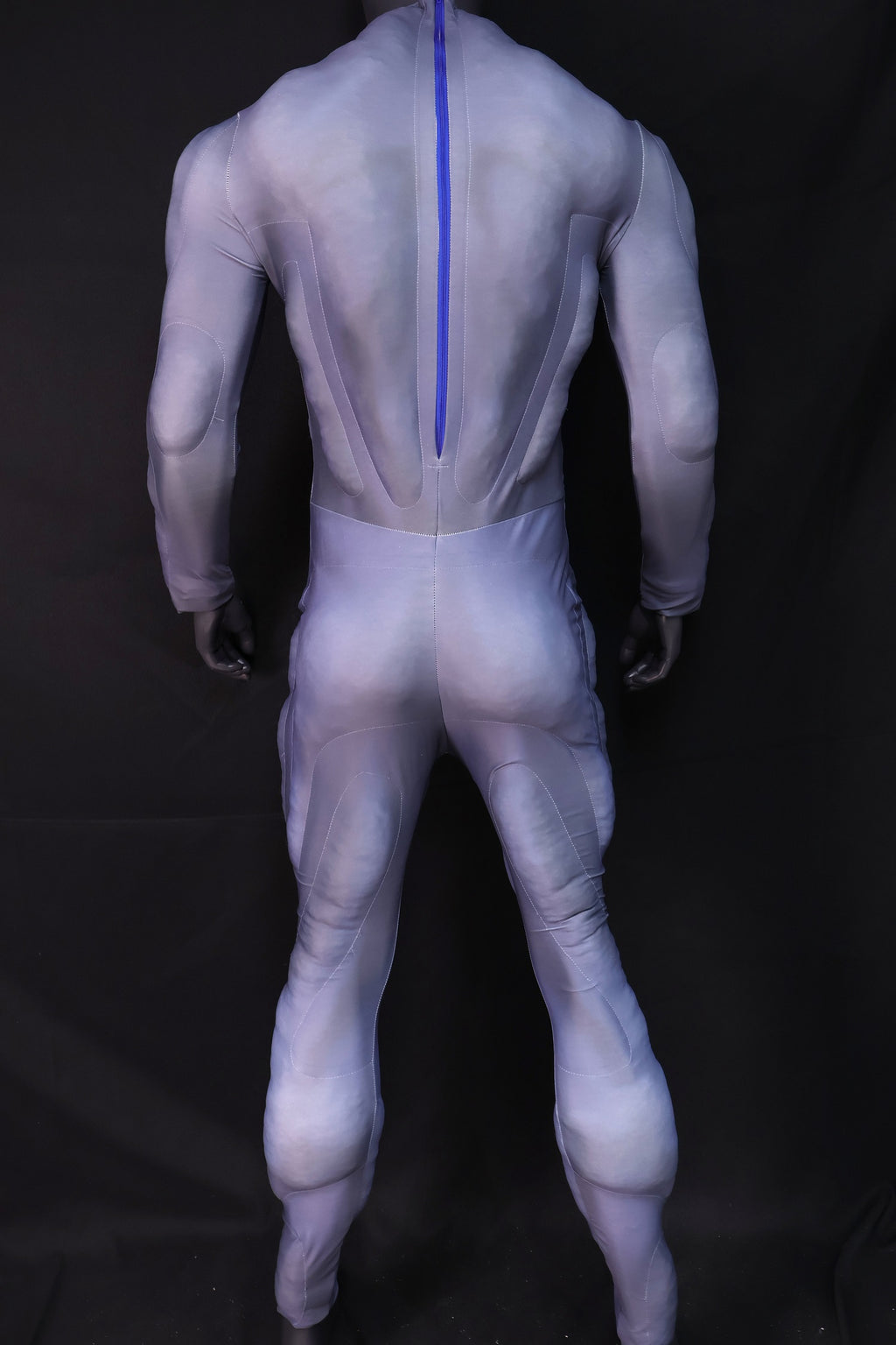 Pale Blue Muscle Shaded Garb - Custom Personalized 3D Lycra Suit