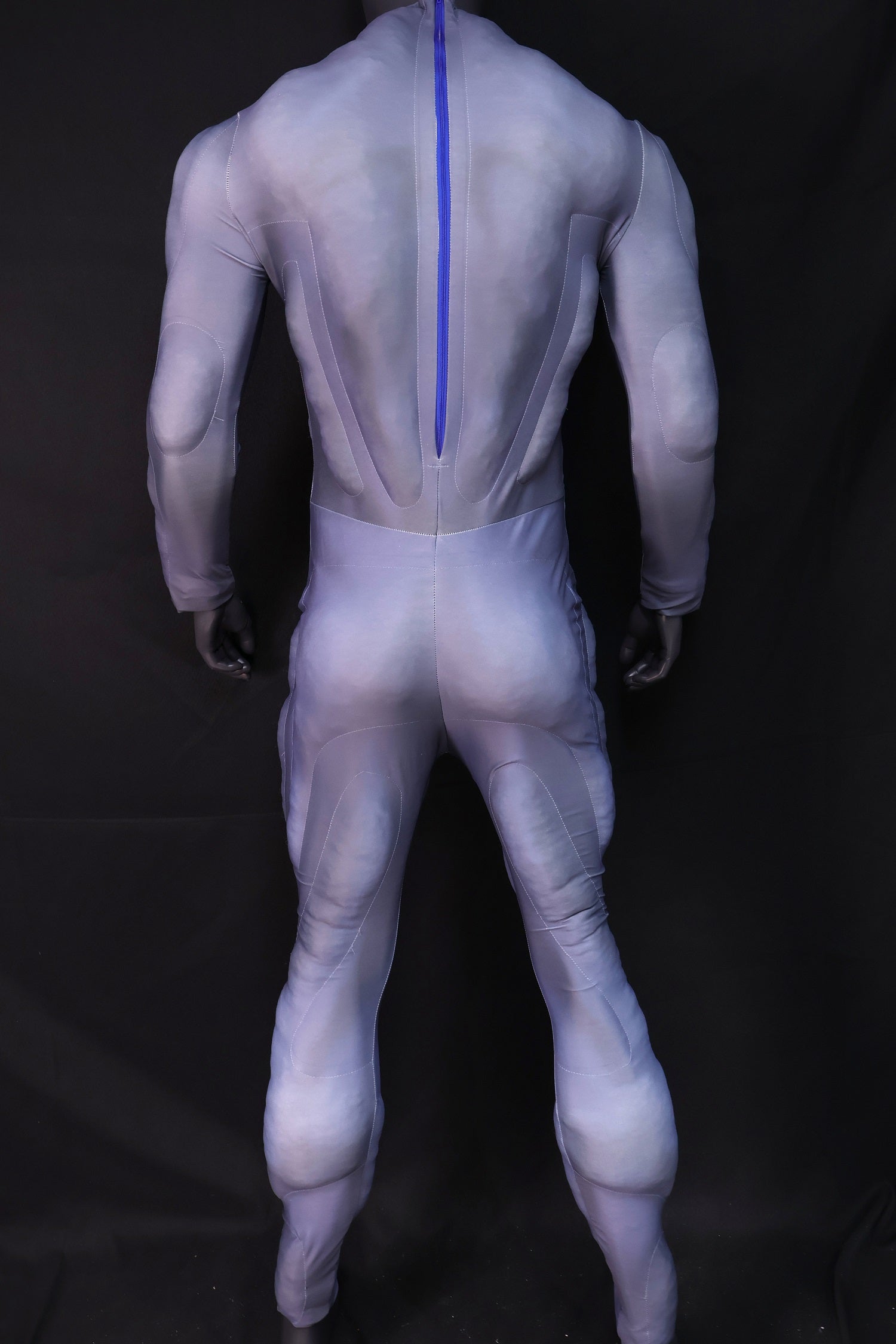 Pale Blue Muscle Shaded Garb - Custom Personalized 3D Lycra Suit