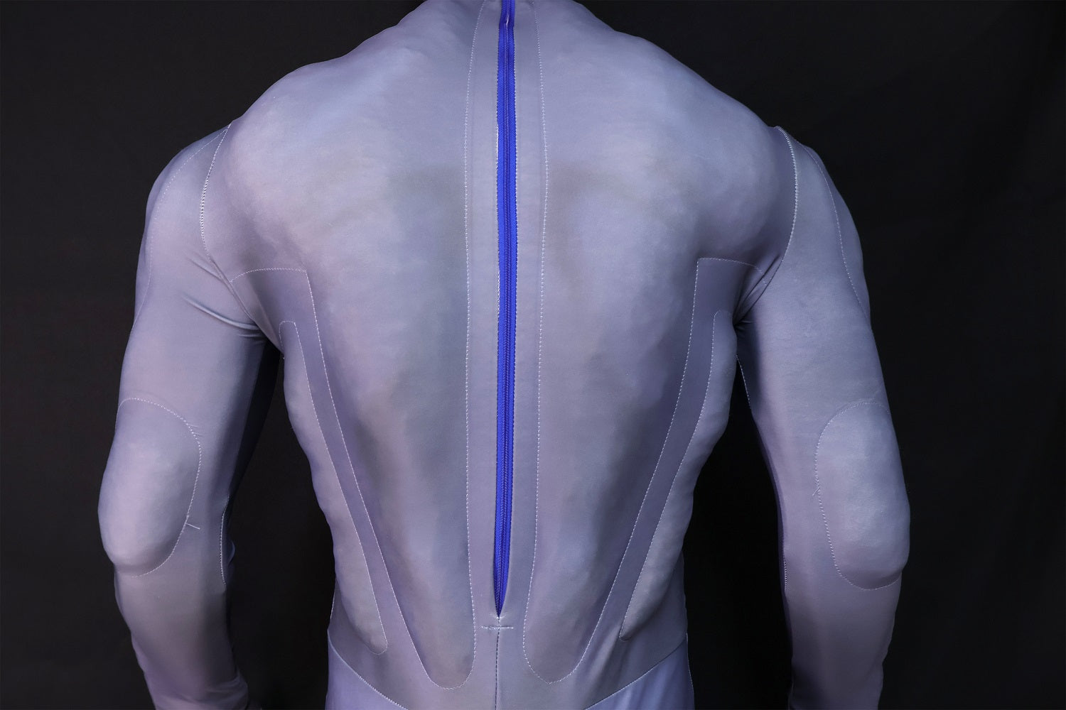 Pale Blue Muscle Shaded Garb - Custom Personalized 3D Lycra Suit