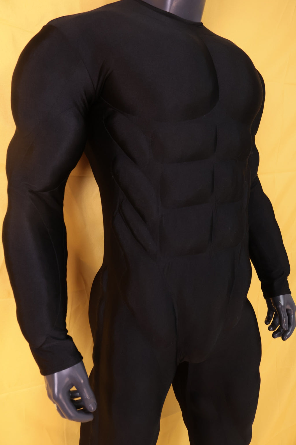 Matte Black Muscle Suit - Custom Personalized 3D Lycra Gear