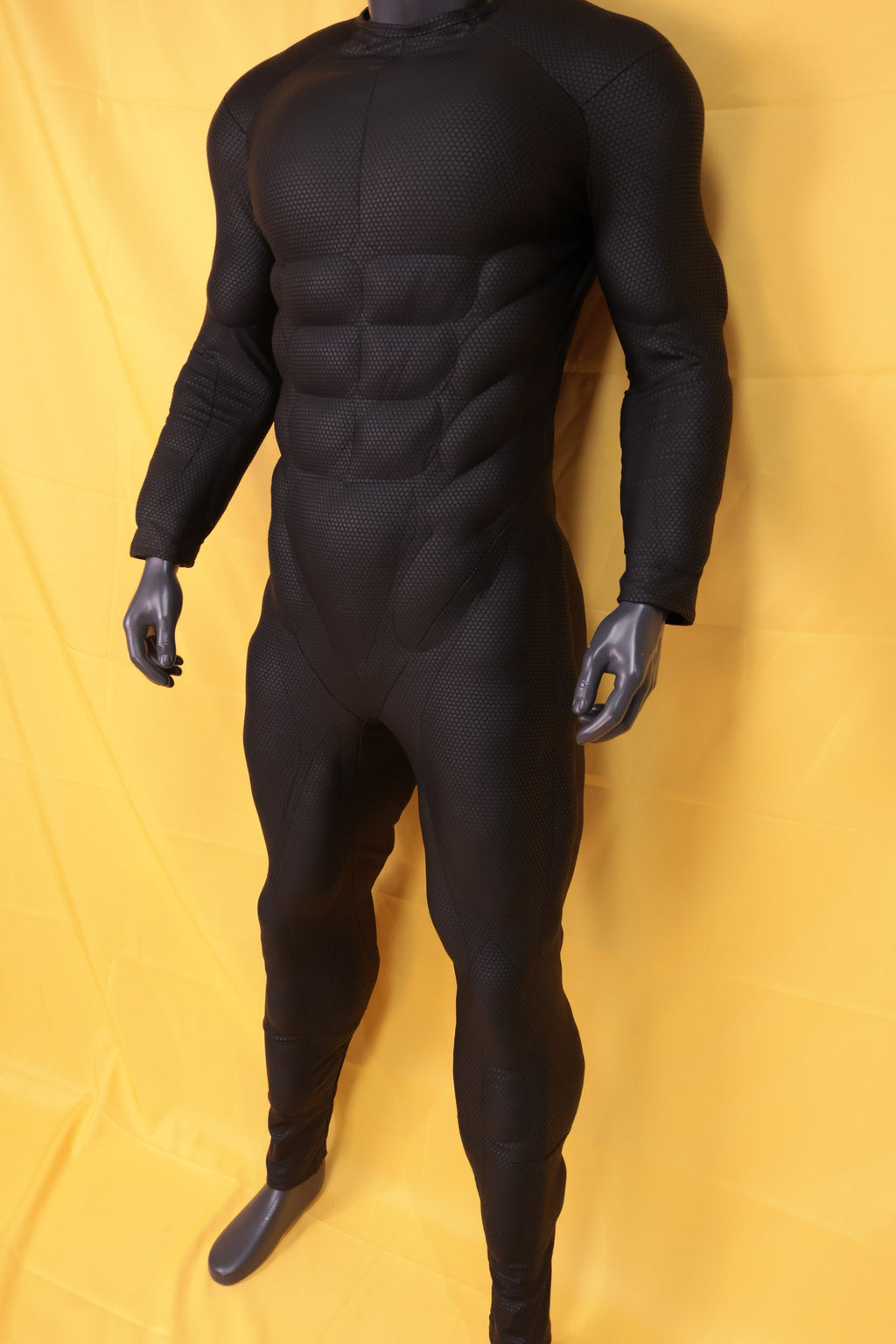 Screen Printed Black Muscle Suit - Custom Personalized 3D Lycra Gear