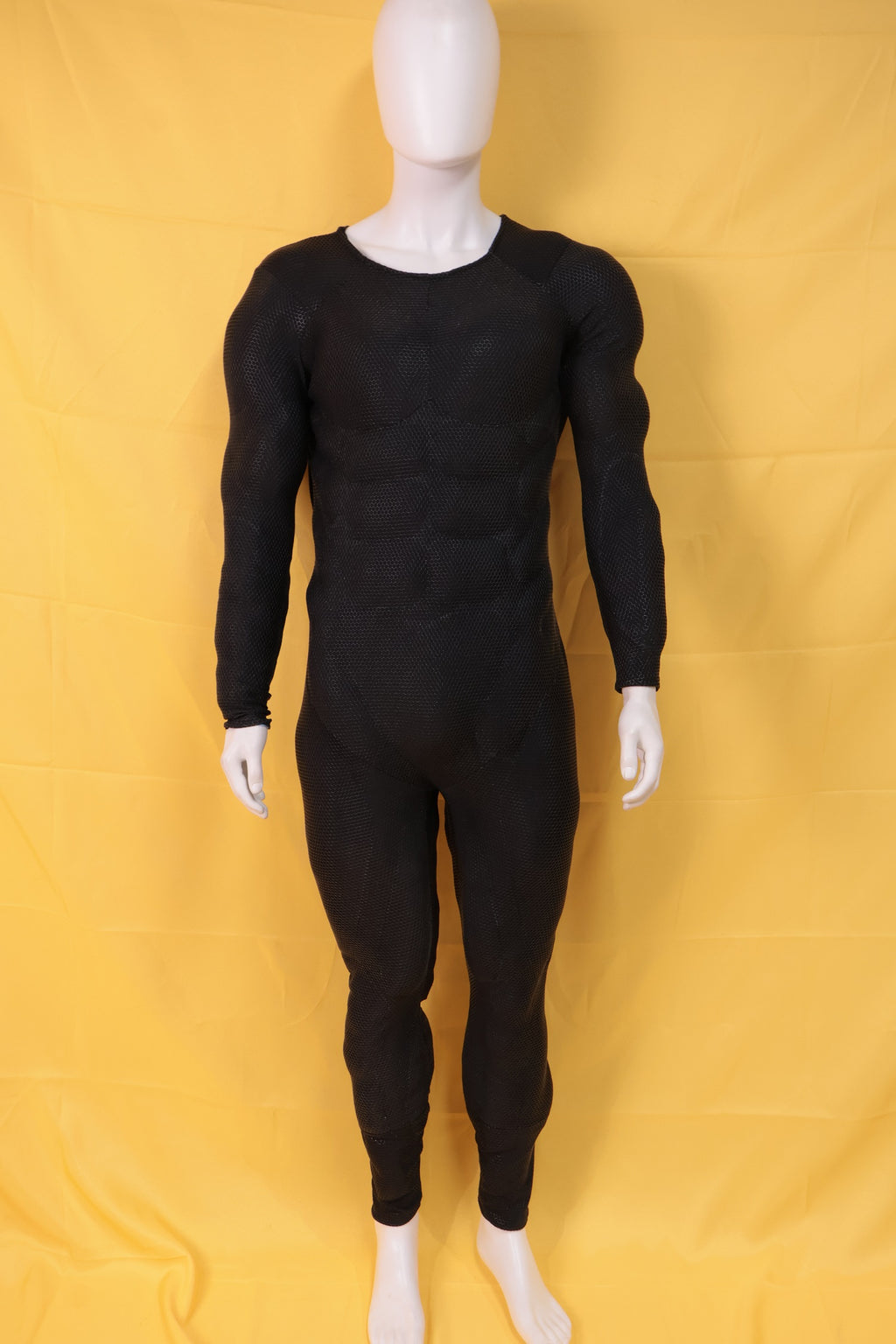 Screen Printed Black Muscle Suit - Custom Personalized 3D Lycra Gear