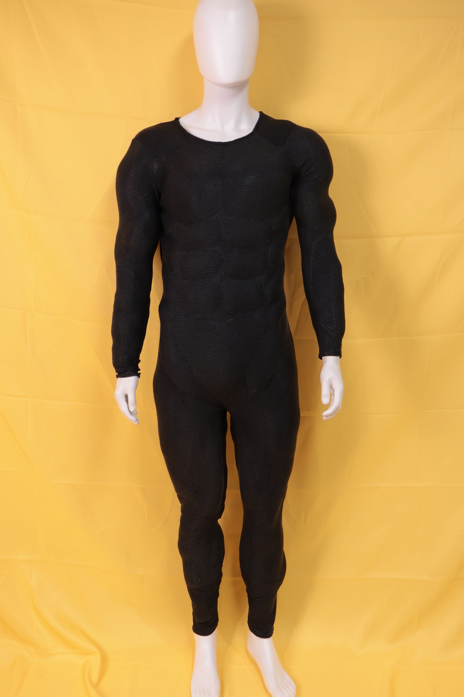 Screen Printed Black Muscle Suit - Custom Personalized 3D Lycra Gear
