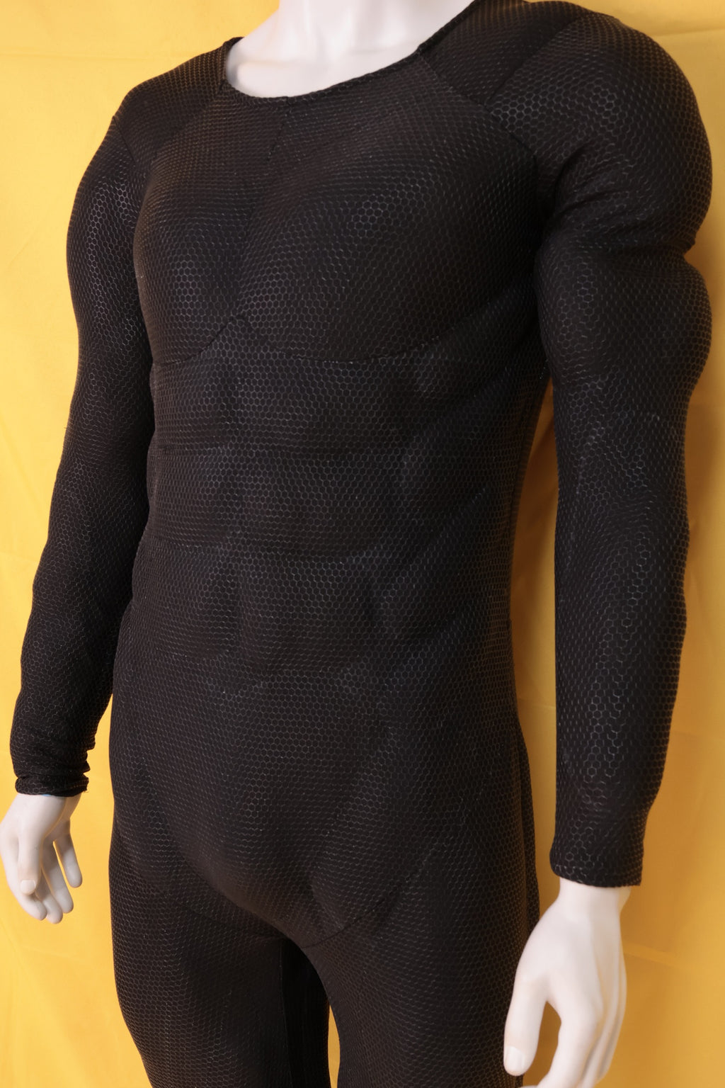 Screen Printed Black Muscle Suit - Custom Personalized 3D Lycra Gear