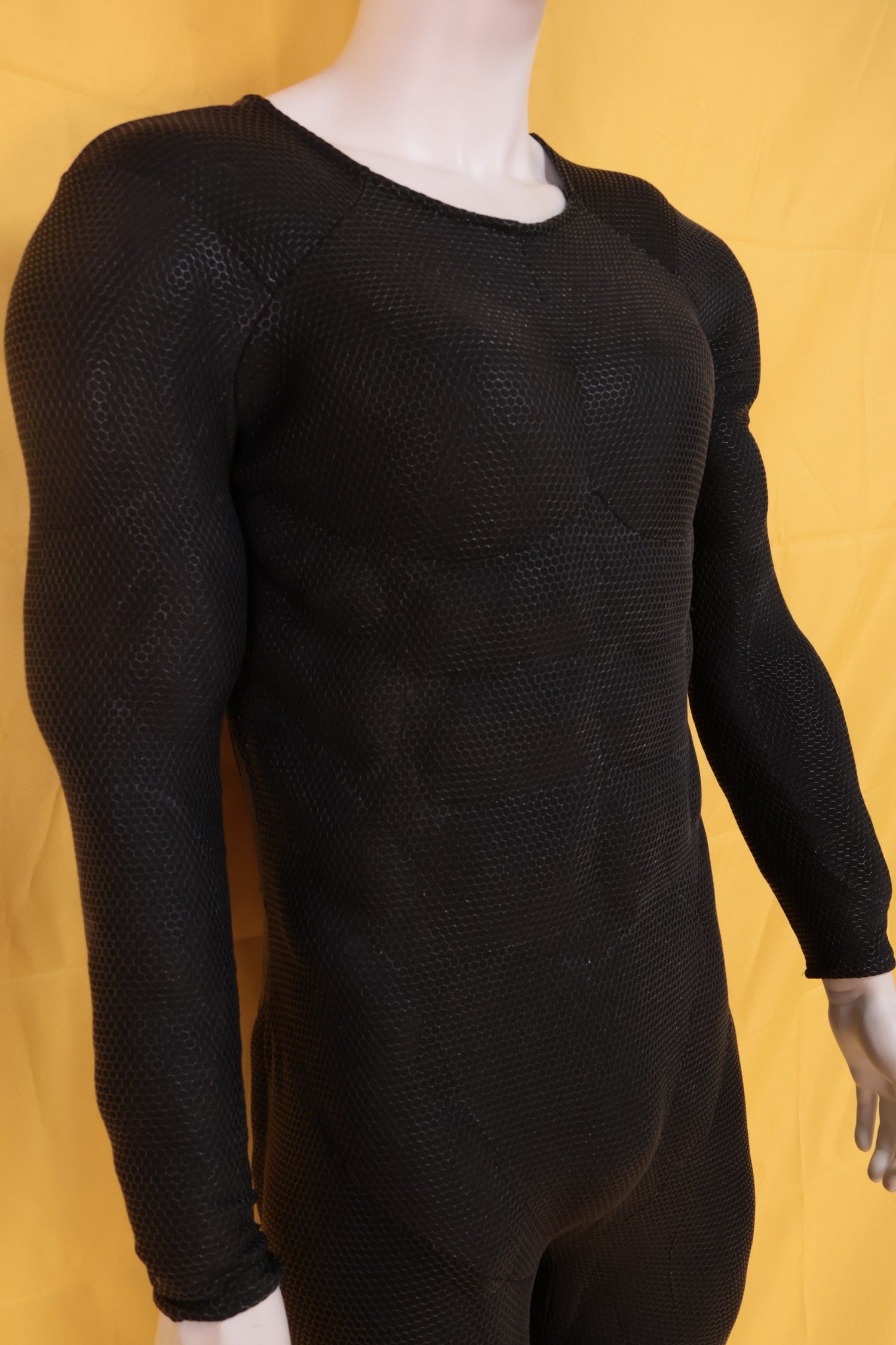 Screen Printed Black Muscle Suit - Custom Personalized 3D Lycra Gear