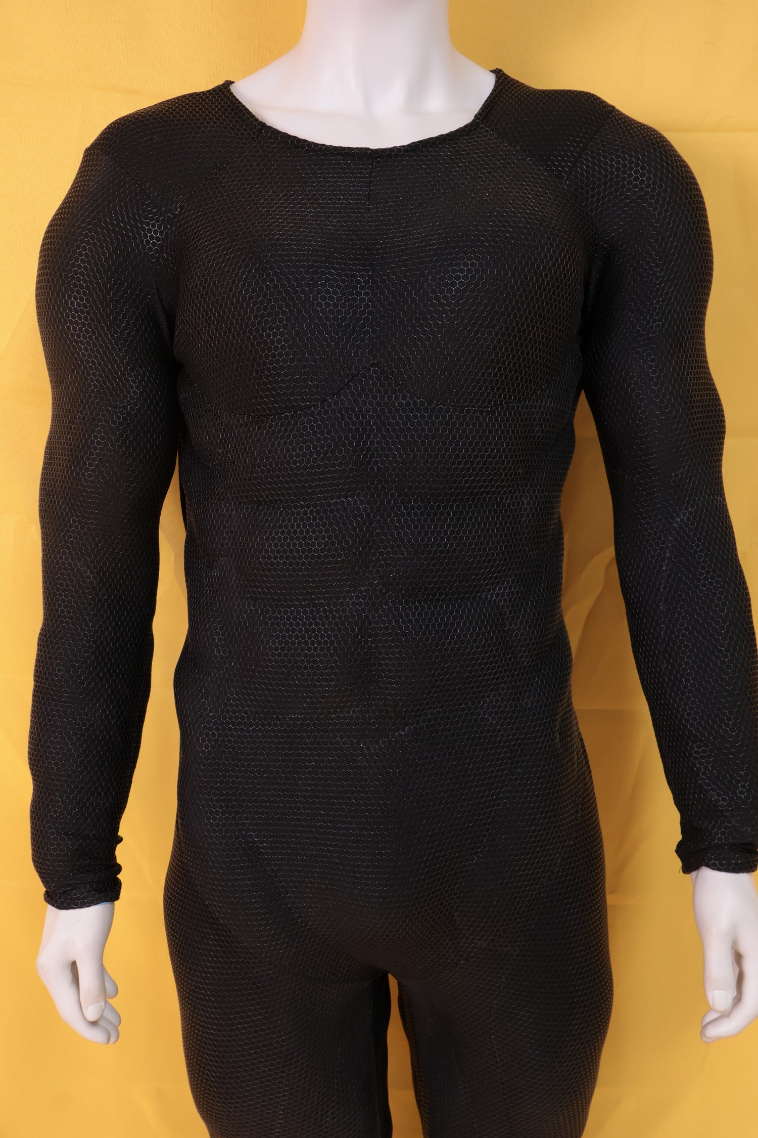 Screen Printed Black Muscle Suit - Custom Personalized 3D Lycra Gear