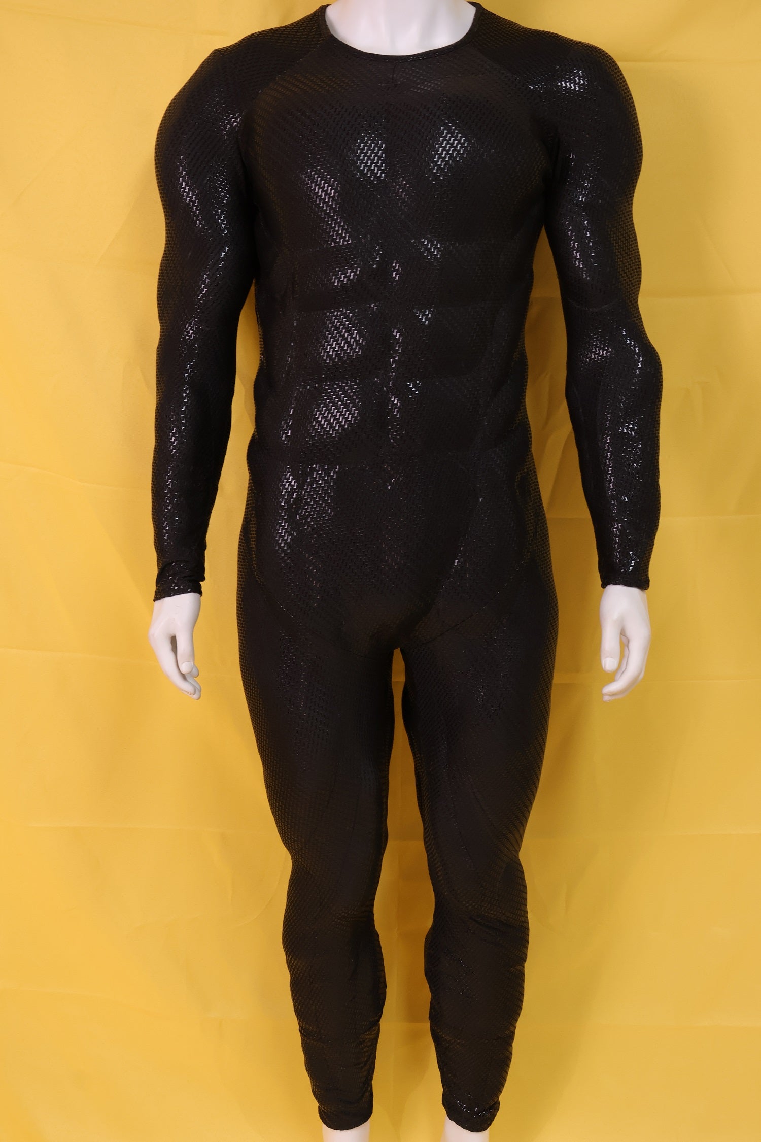 Screen Printed Black Muscle Suit - Custom Personalized 3D Lycra Gear