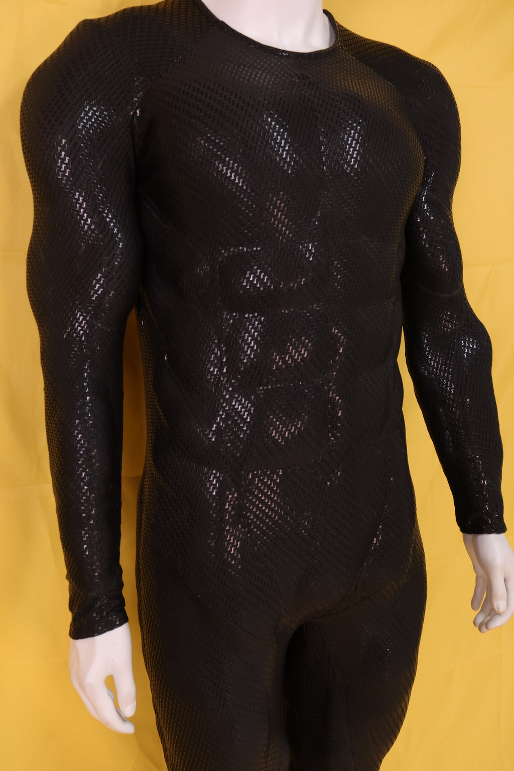 Screen Printed Black Muscle Suit - Custom Personalized 3D Lycra Gear