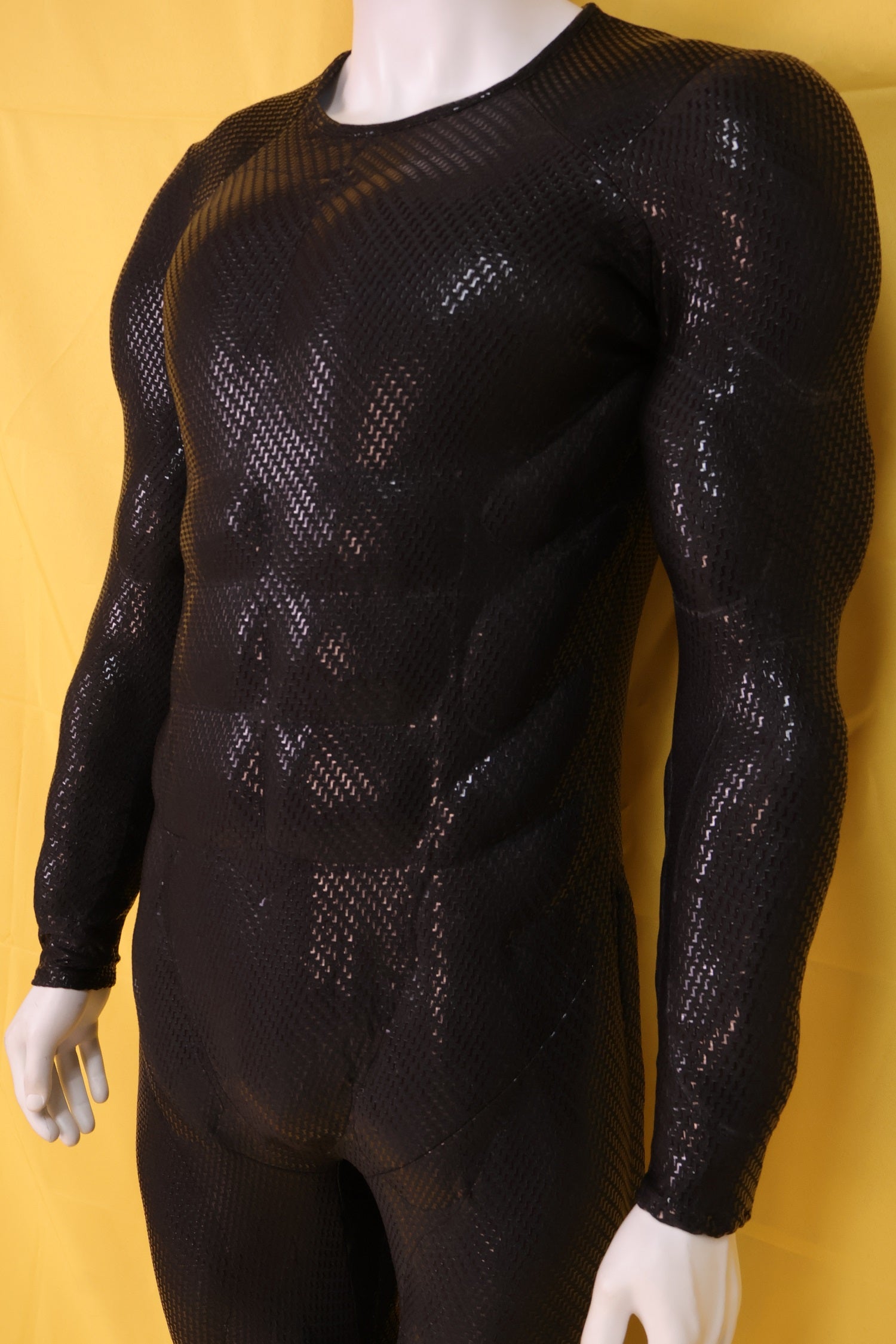 Screen Printed Black Muscle Suit - Custom Personalized 3D Lycra Gear