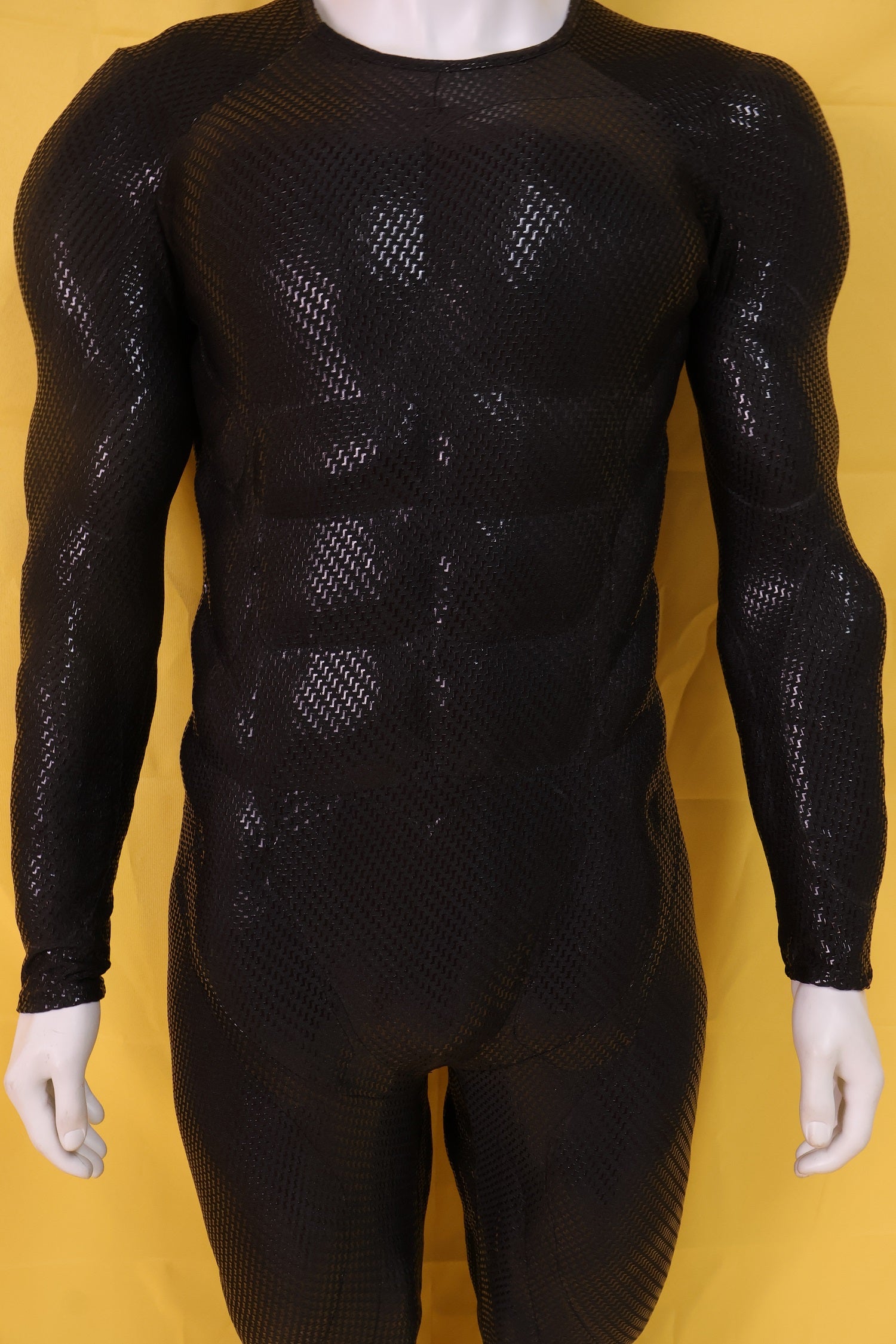 Screen Printed Black Muscle Suit - Custom Personalized 3D Lycra Gear