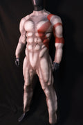 Professional God of War Kratos Muscle Suit - Realistic 3D Padded Lycra Bodysuit - Fully Customizable
