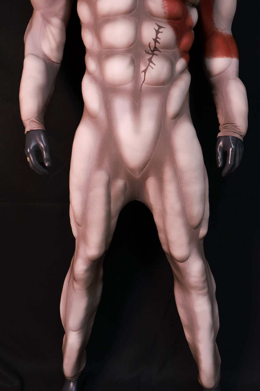 God of War Kratos Cosplay Muscle Suit - Custom Personalized 3D Lycra Gear