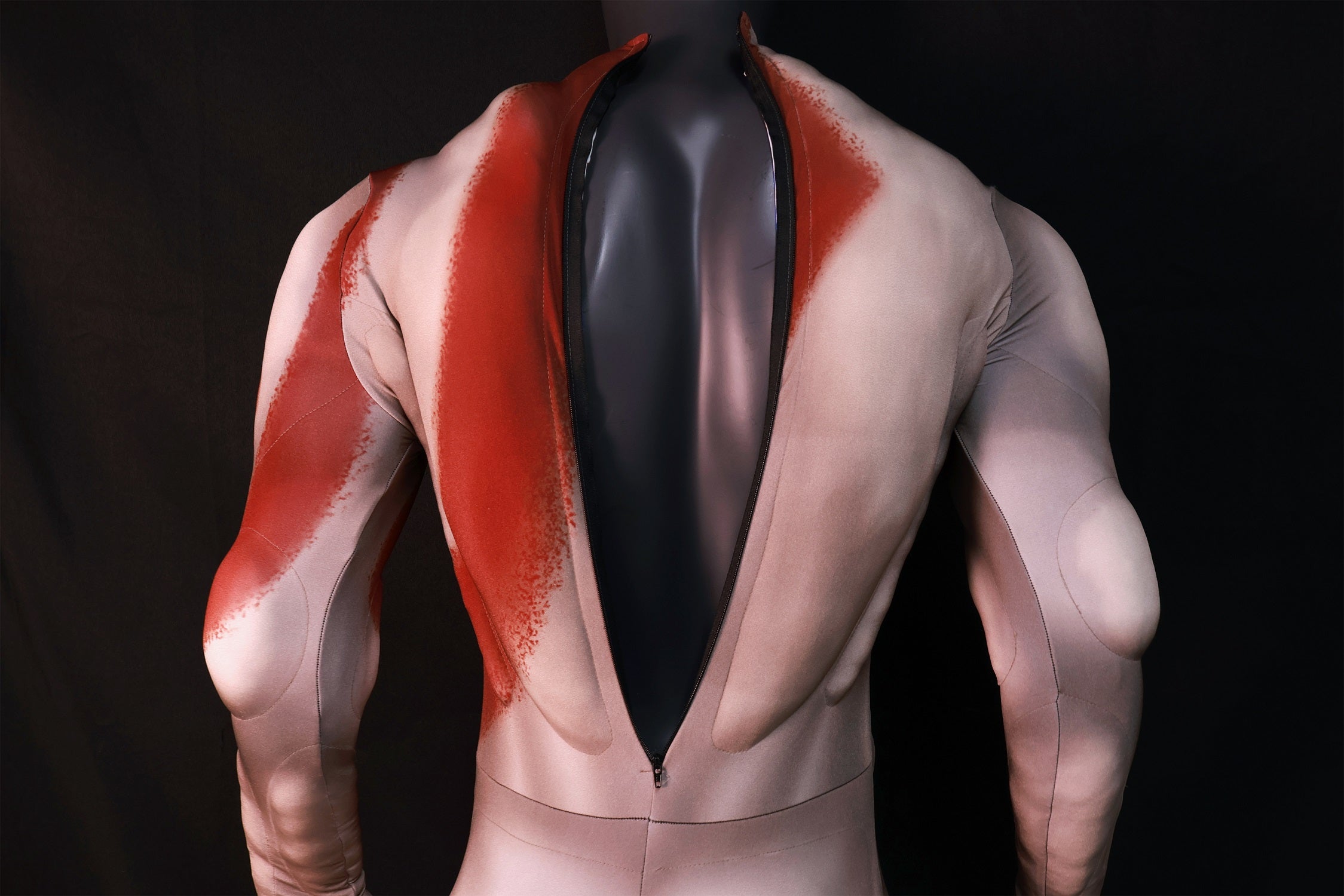 Professional God of War Kratos Muscle Suit - Realistic 3D Padded Lycra Bodysuit - Fully Customizable