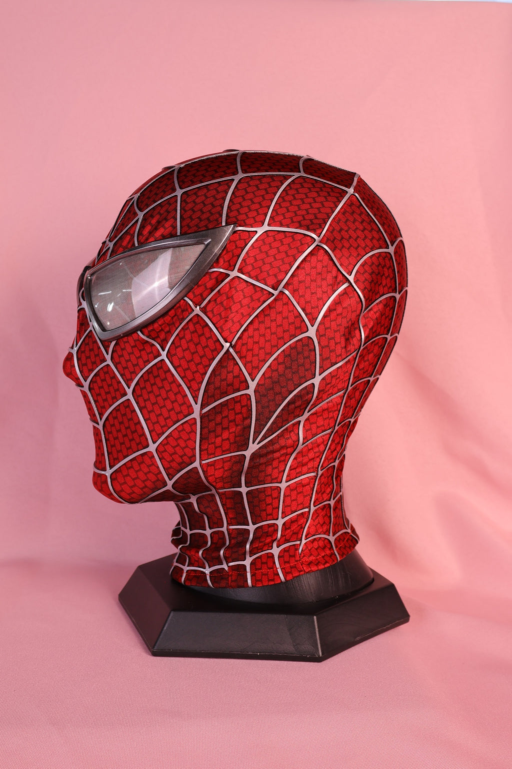 Personalized 3D Raised Web Spider Hood: Amazing Custom Soft Fabric Mask