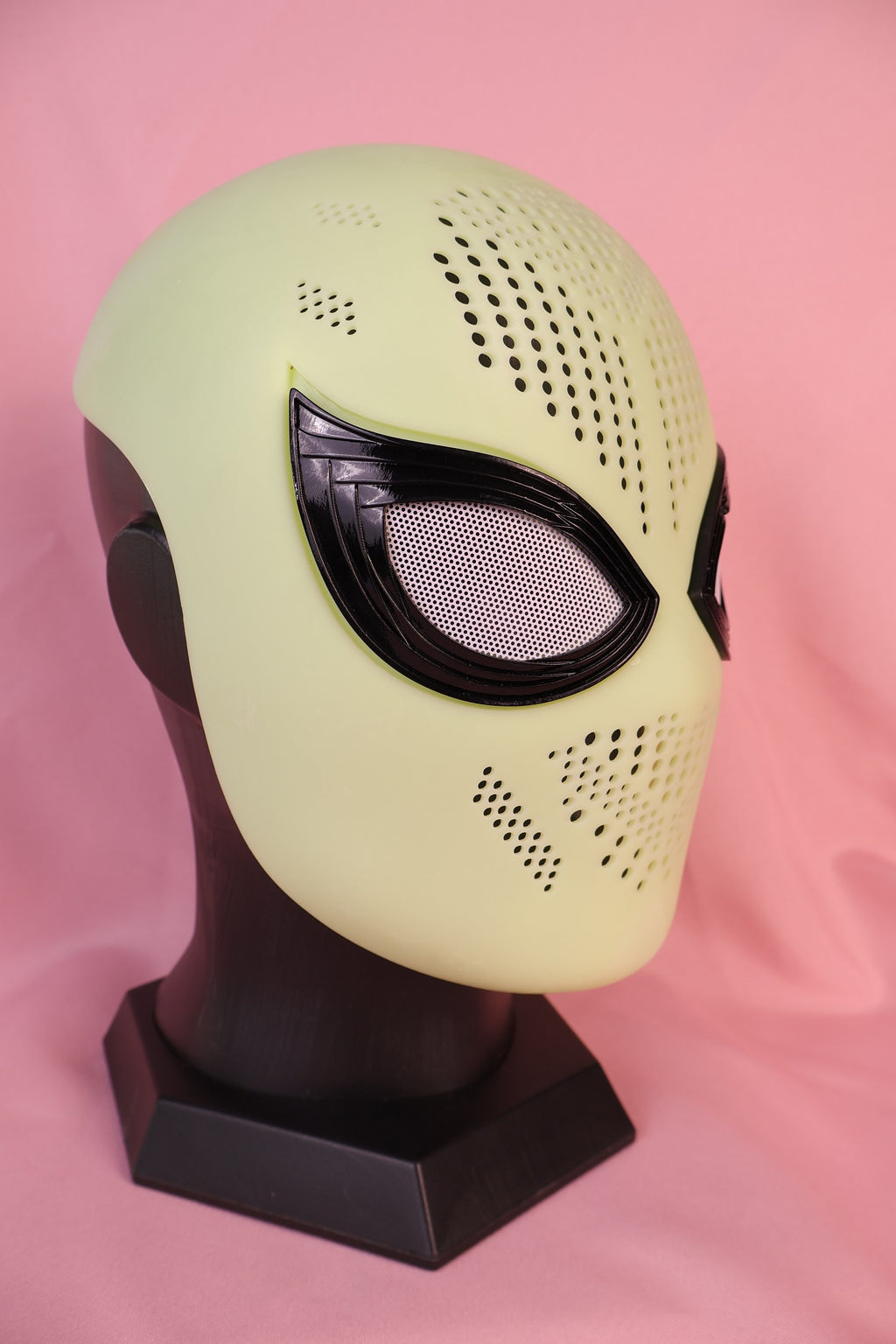 Personalized Red Hero Hood: 3D Raised Silver Web, Custom Faceshell Mask