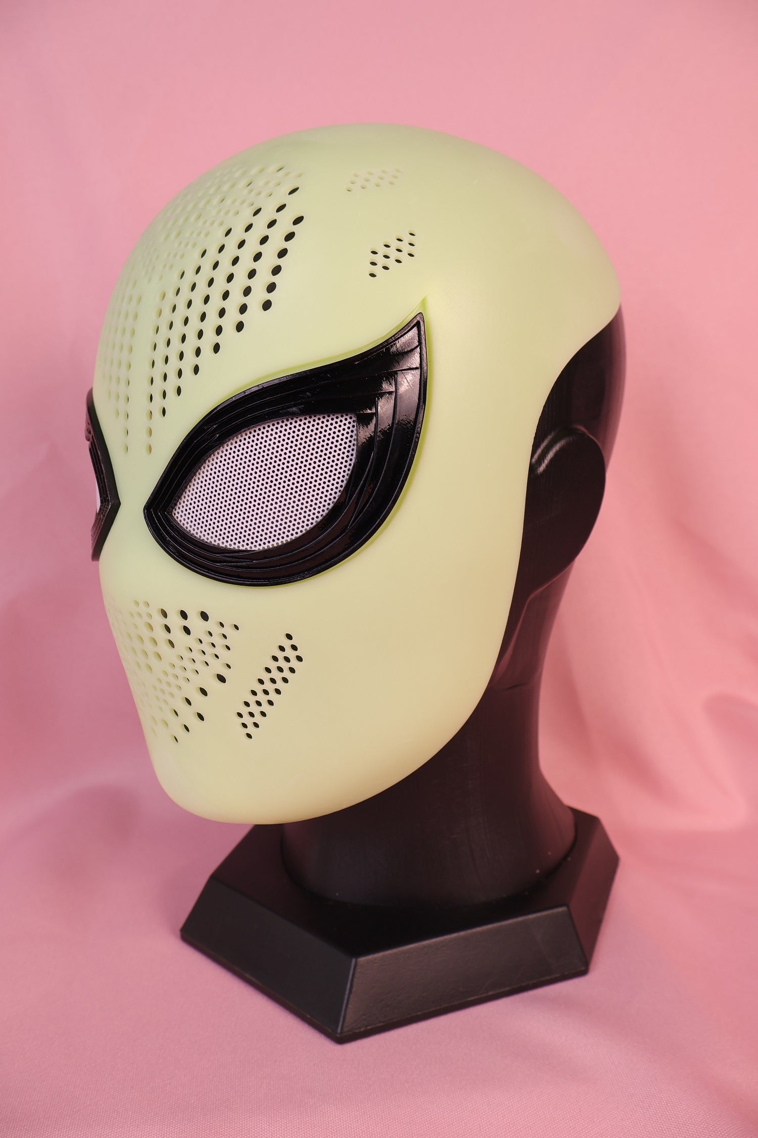 Personalized Red Hero Hood: 3D Raised Silver Web, Custom Faceshell Mask