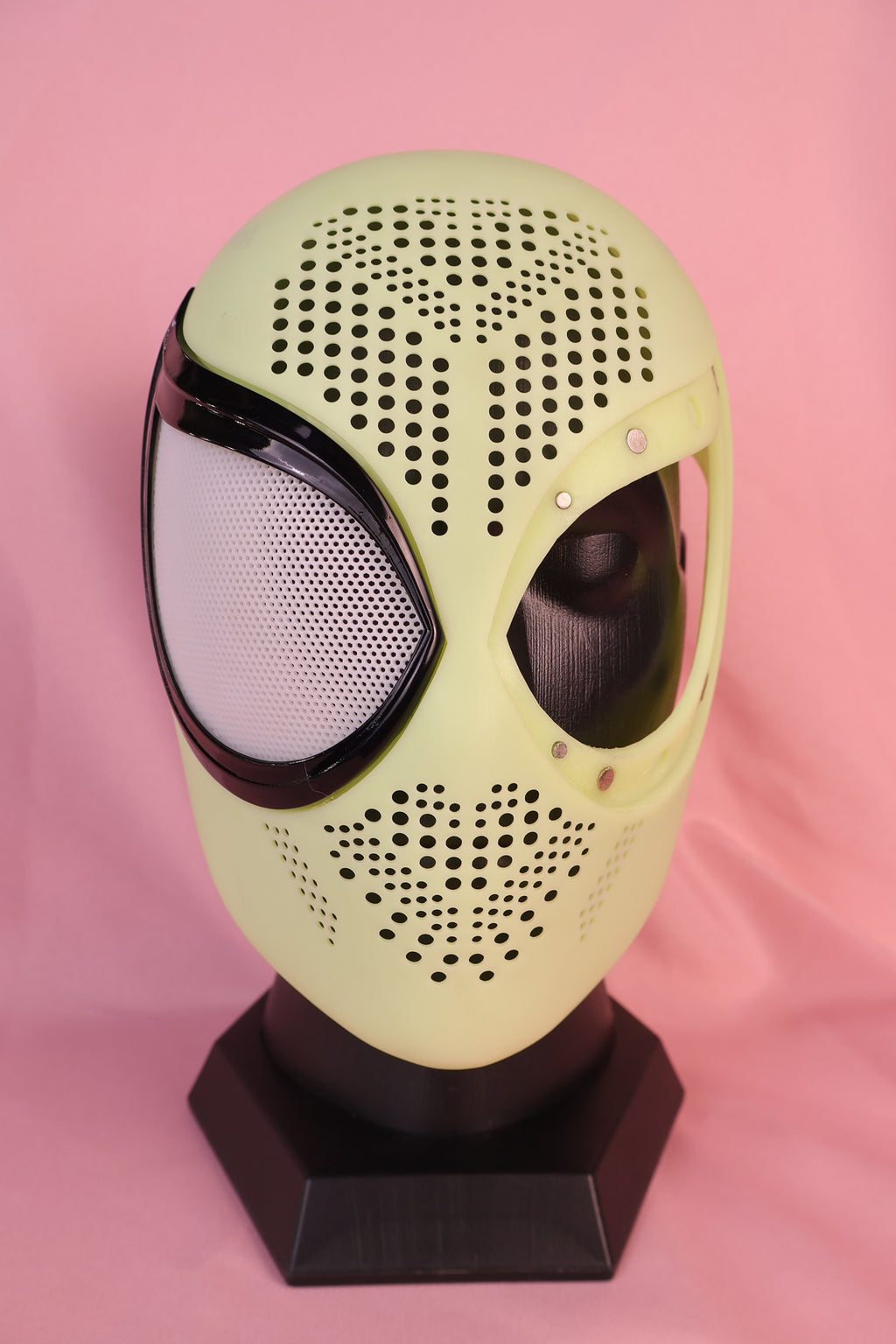 Custom Bold Tear-Drop Lens Spider Hood: PVC Faceshell, Personalized