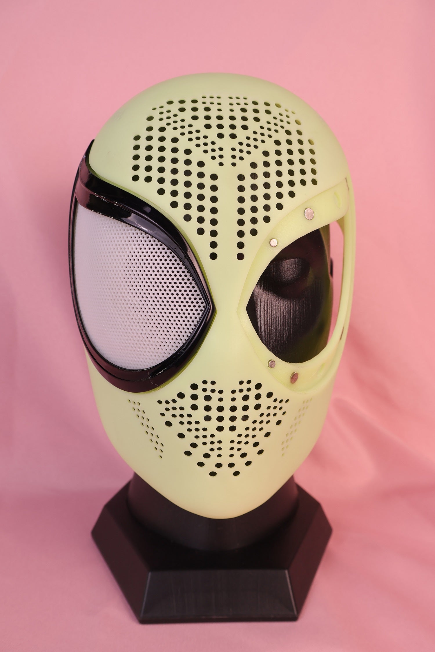 Custom Bold Tear-Drop Lens Spider Hood: PVC Faceshell, Personalized