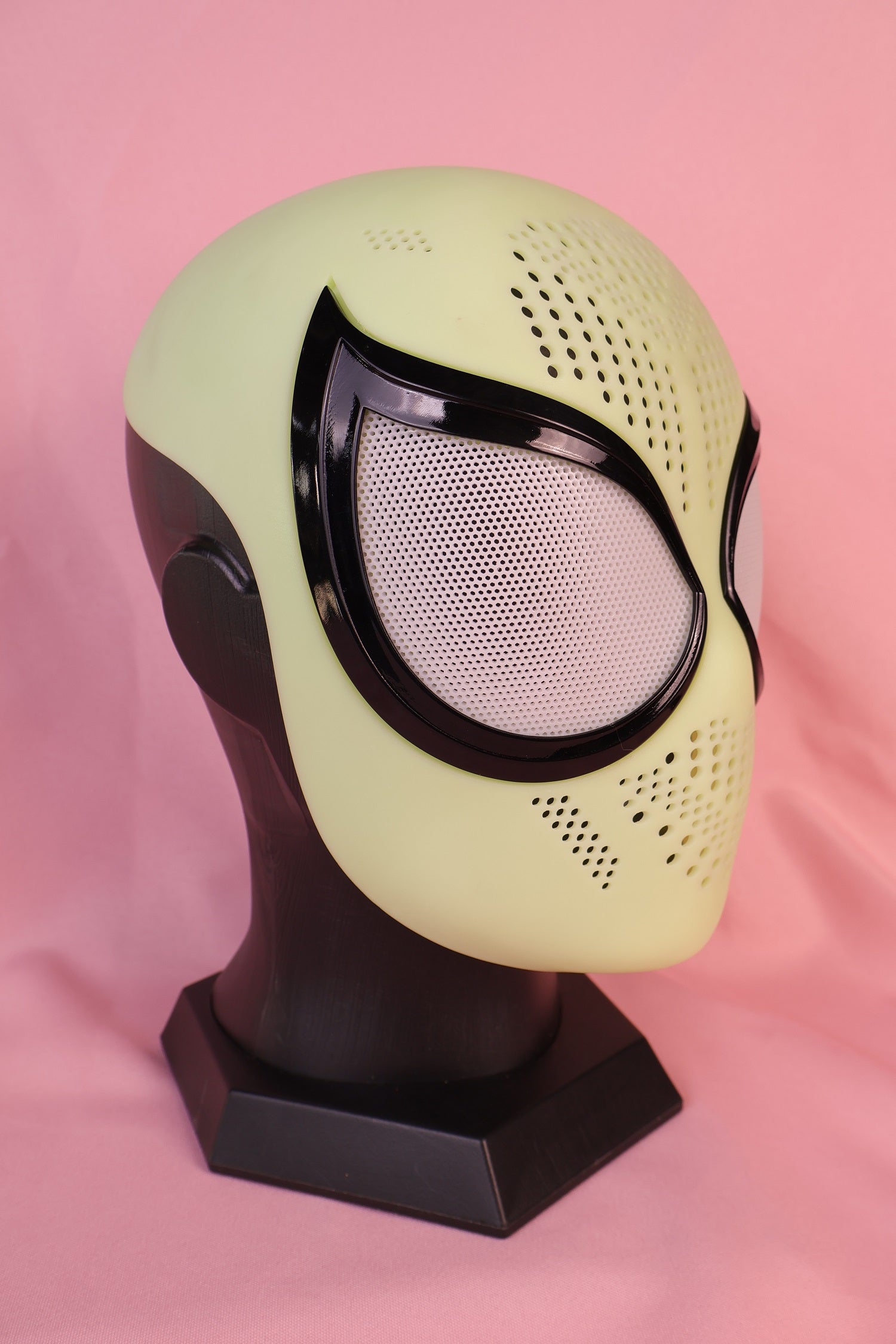 Custom Bold Tear-Drop Lens Spider Hood: PVC Faceshell, Personalized