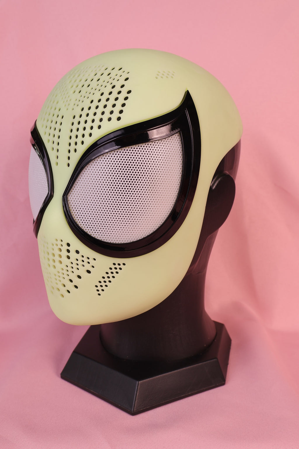 Custom Bold Tear-Drop Lens Spider Hood: PVC Faceshell, Personalized