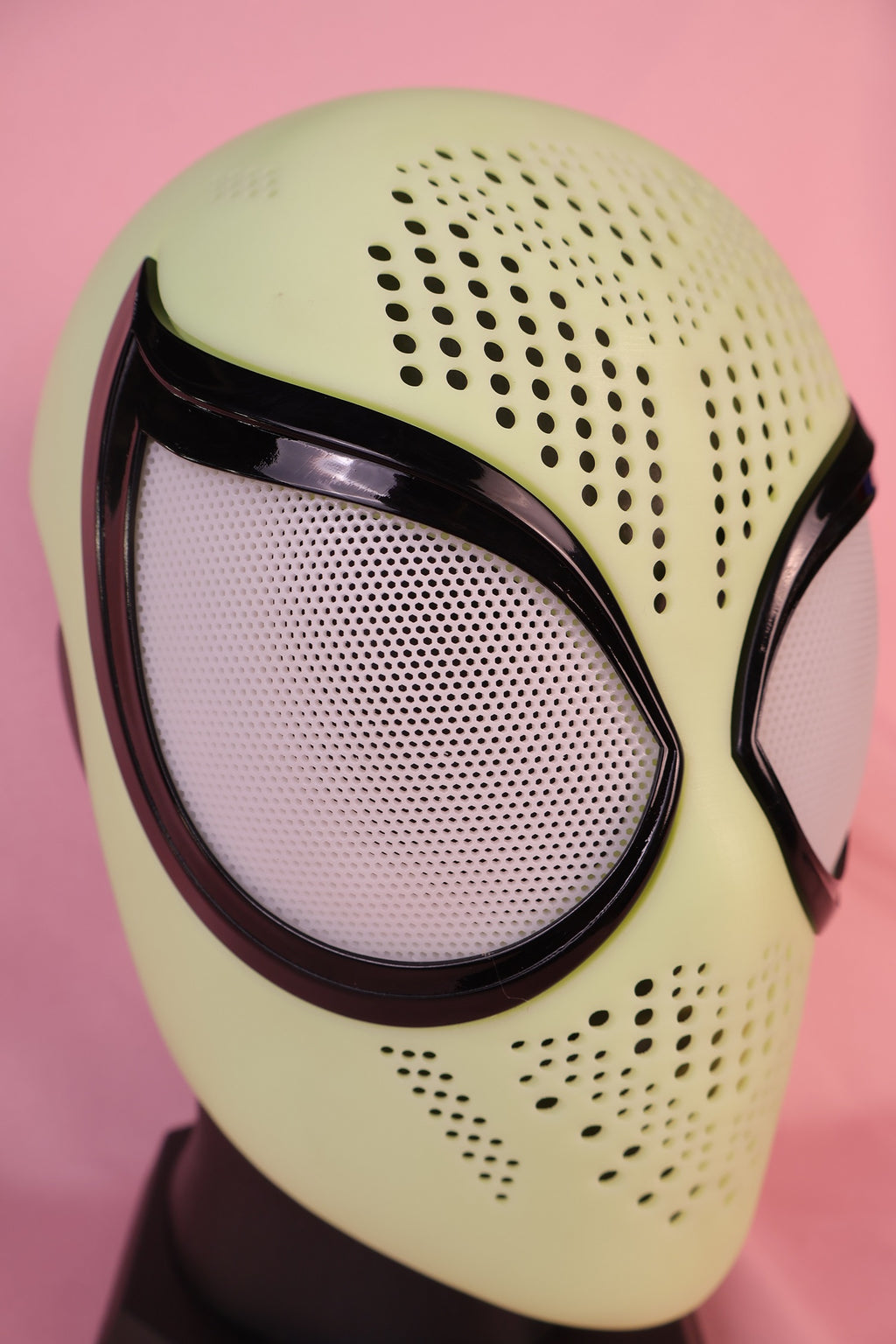 Custom Bold Tear-Drop Lens Spider Hood: PVC Faceshell, Personalized