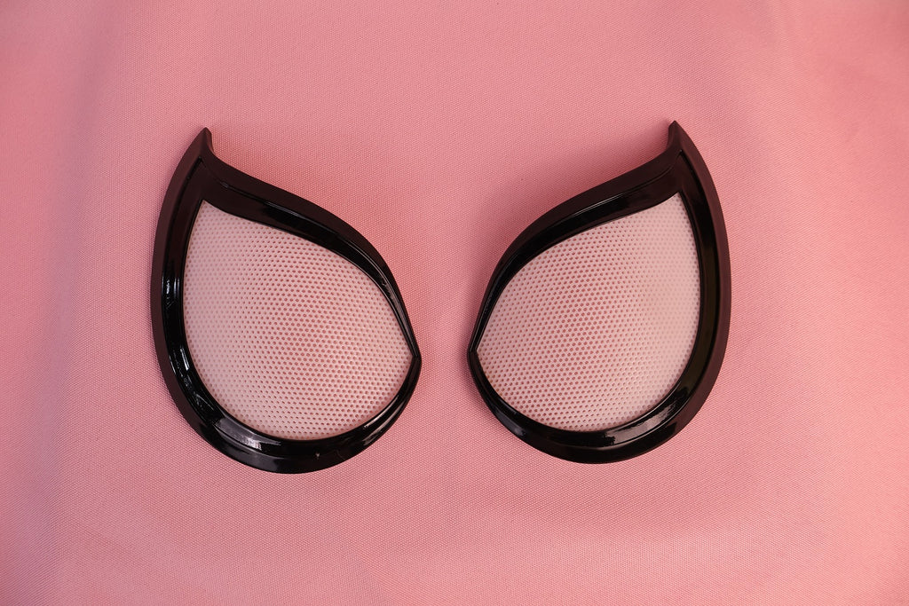 Custom Bold Tear-Drop Lens Spider Hood: PVC Faceshell, Personalized