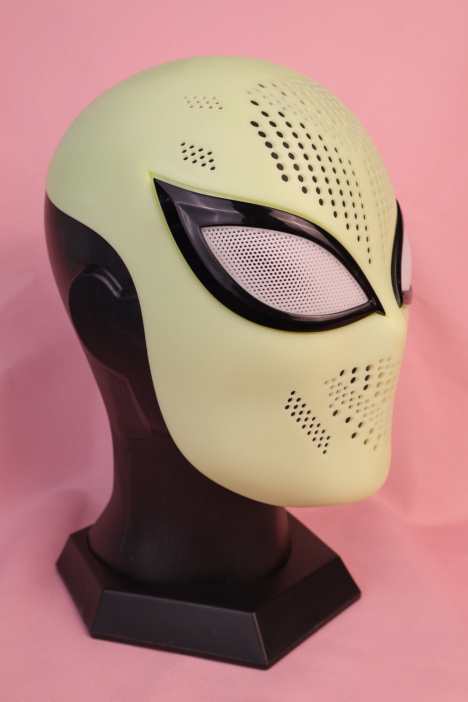 Personalized Slanted Fox Eye Mask: Rigid PVC Faceshell, Custom Hood