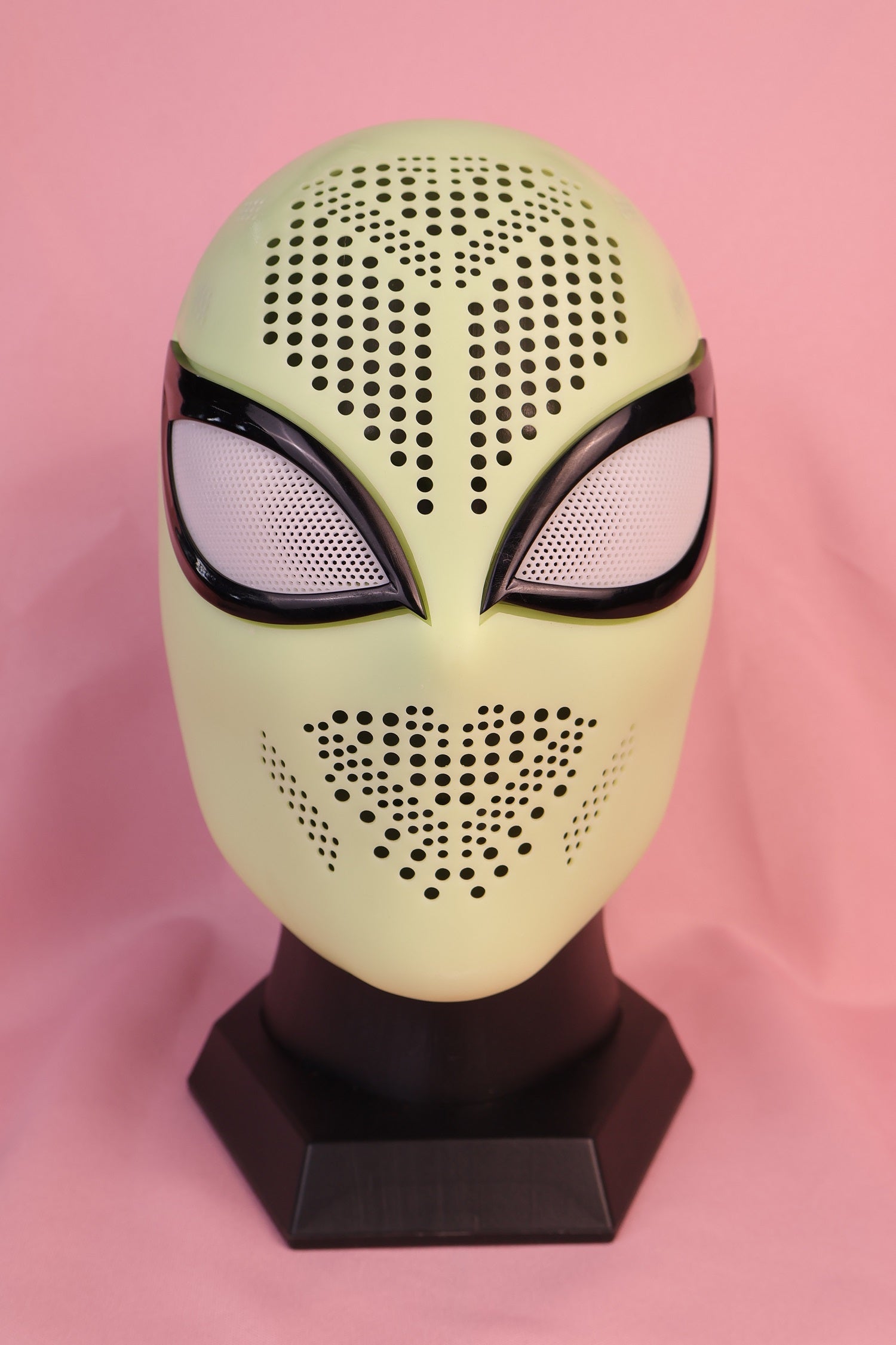 Personalized Slanted Fox Eye Mask: Rigid PVC Faceshell, Custom Hood