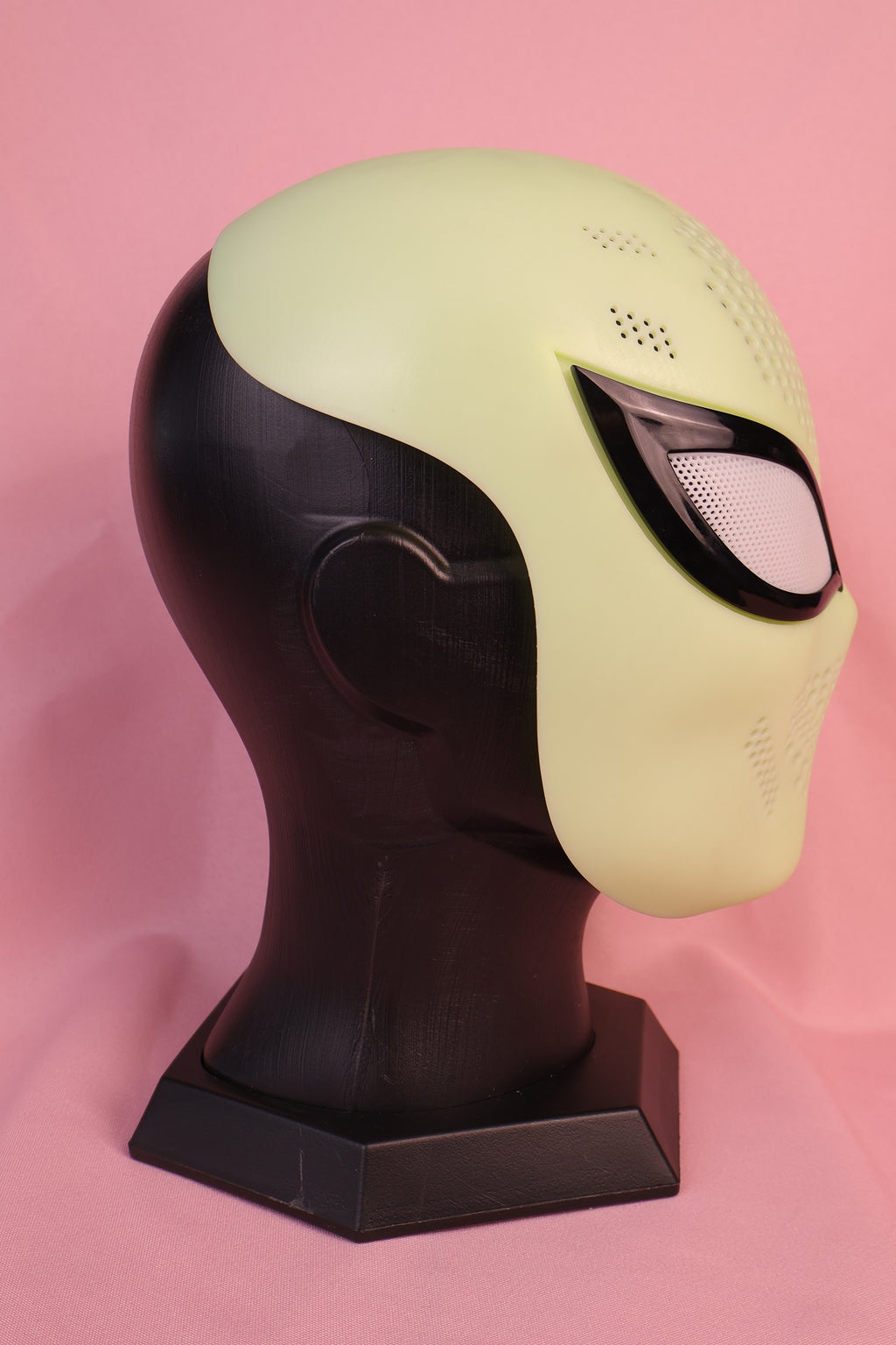 Personalized Slanted Fox Eye Mask: Rigid PVC Faceshell, Custom Hood