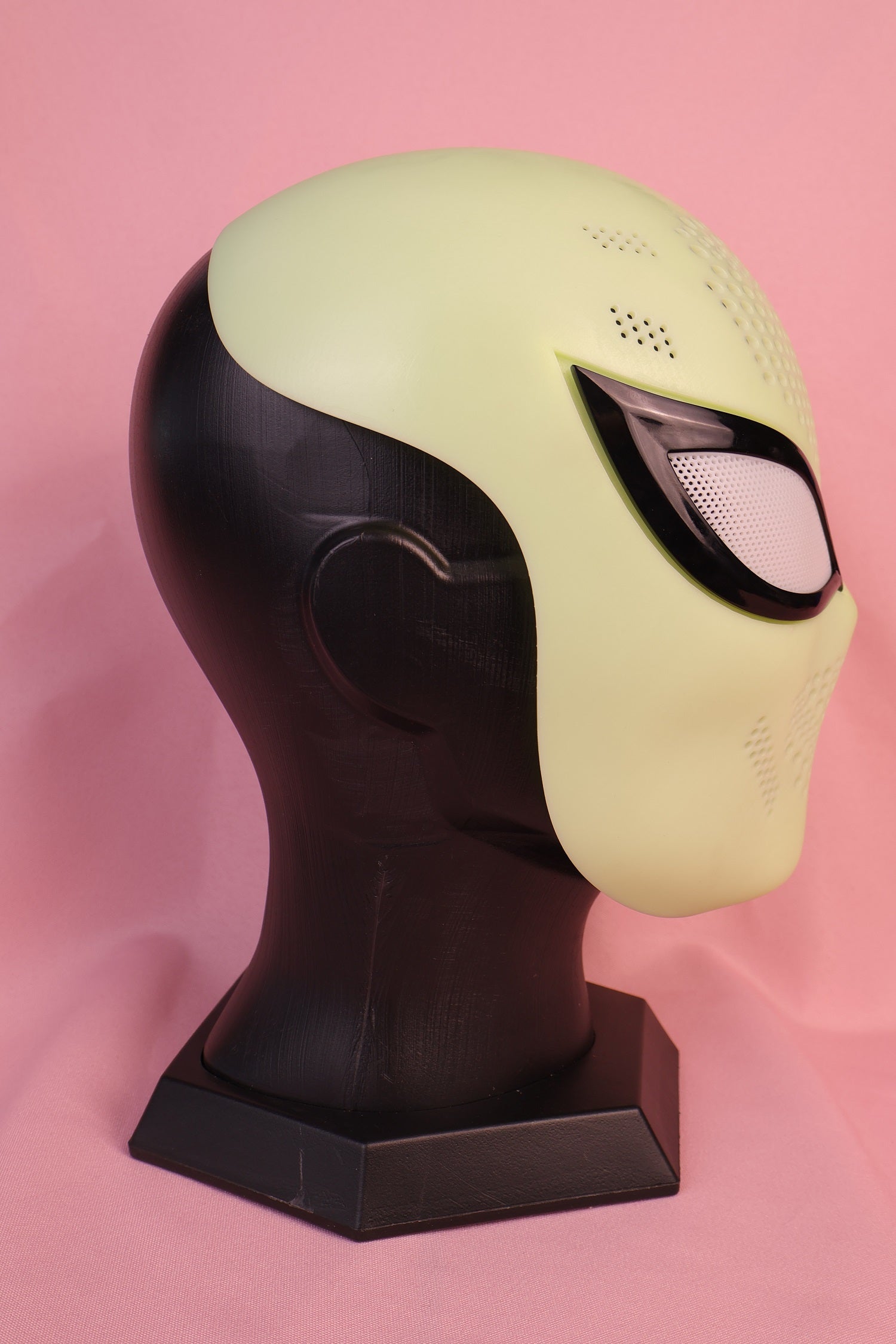 Personalized Slanted Fox Eye Mask: Rigid PVC Faceshell, Custom Hood