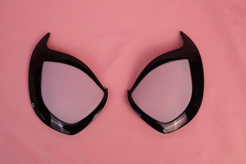 Custom Upswept Sharp Lens Spider Hood: PVC Faceshell, Personalized