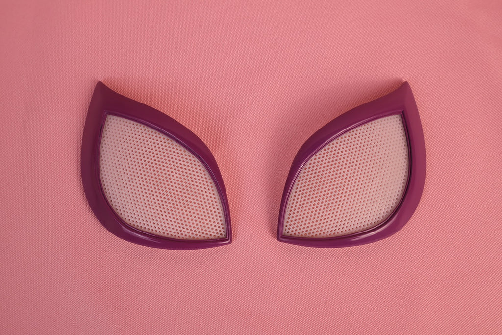 Custom Upswept Sharp Lens Spider Hood: PVC Faceshell, Personalized