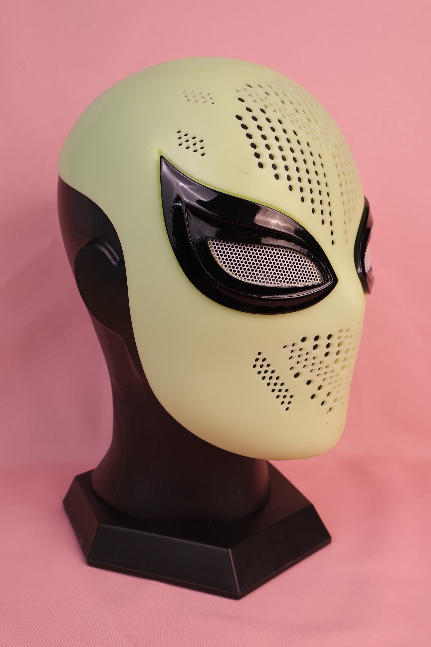 Custom Upswept Sharp Lens Spider Hood: PVC Faceshell, Personalized