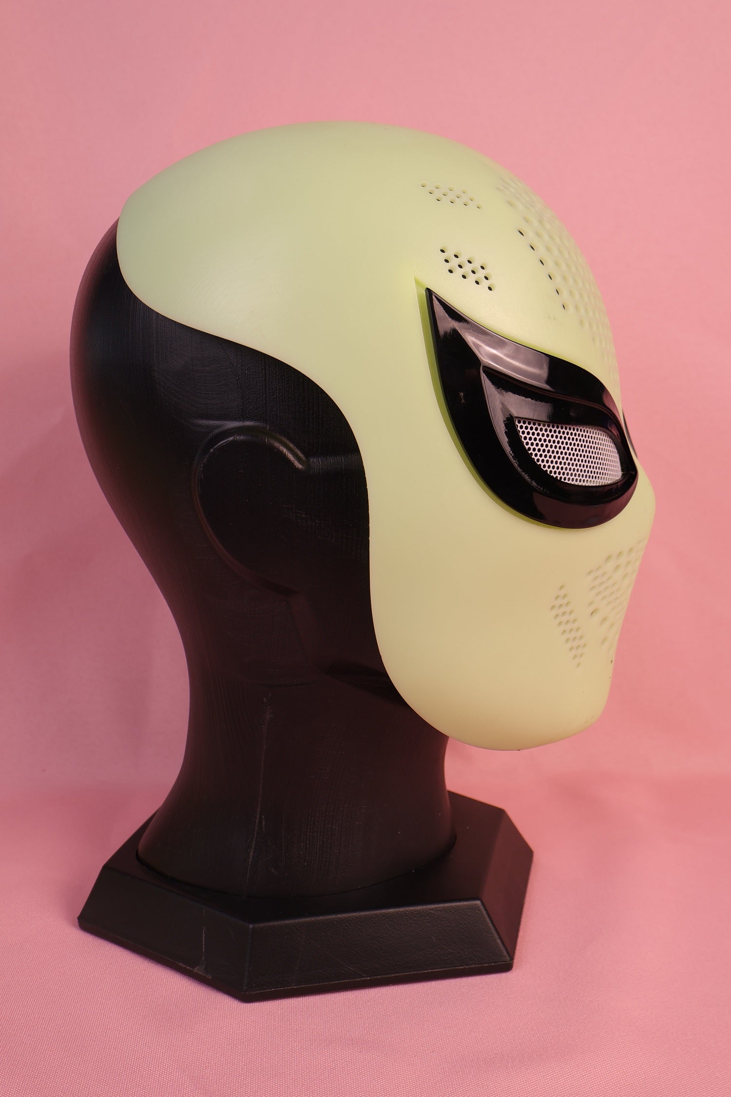 Custom Upswept Sharp Lens Spider Hood: PVC Faceshell, Personalized