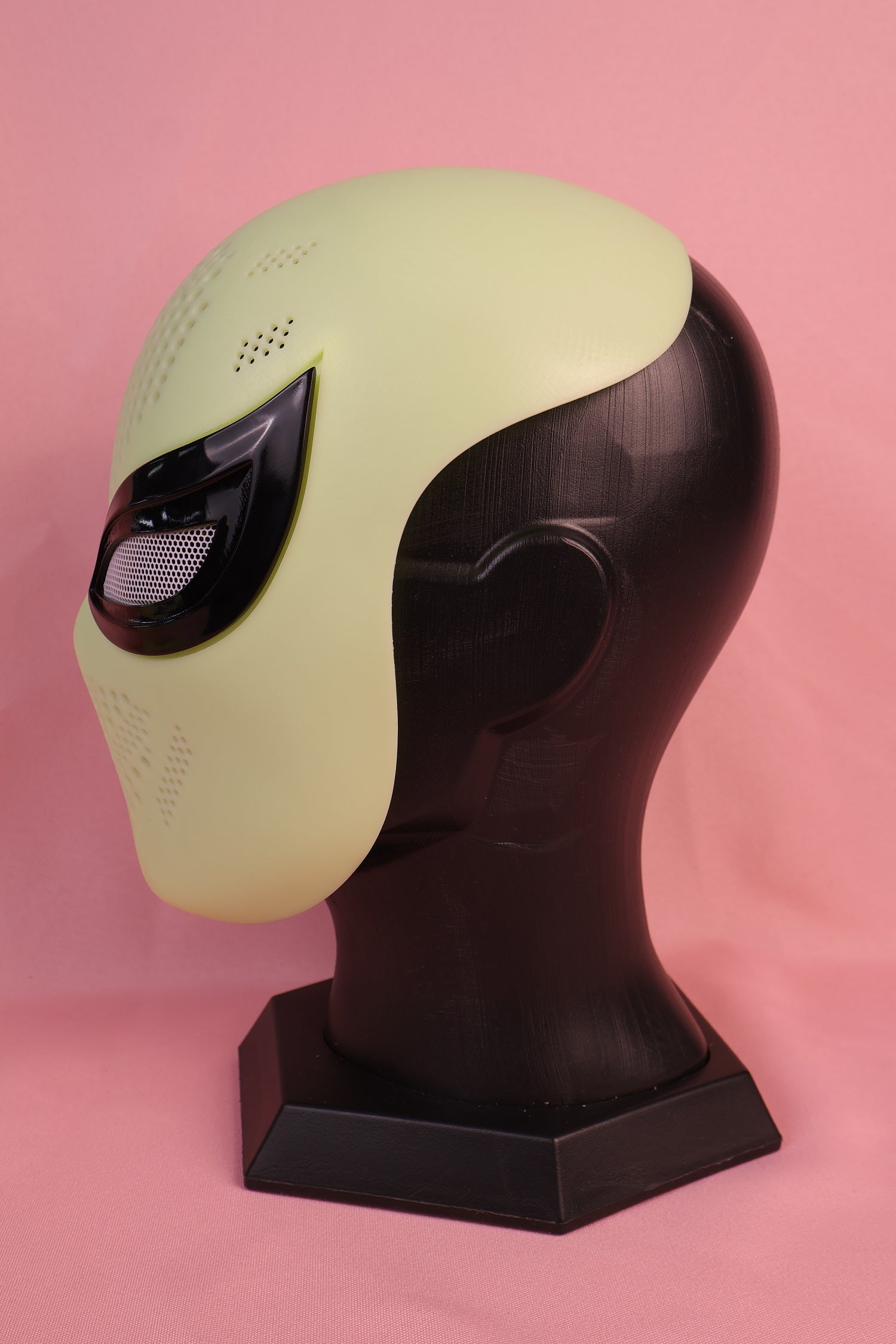 Custom Upswept Sharp Lens Spider Hood: PVC Faceshell, Personalized