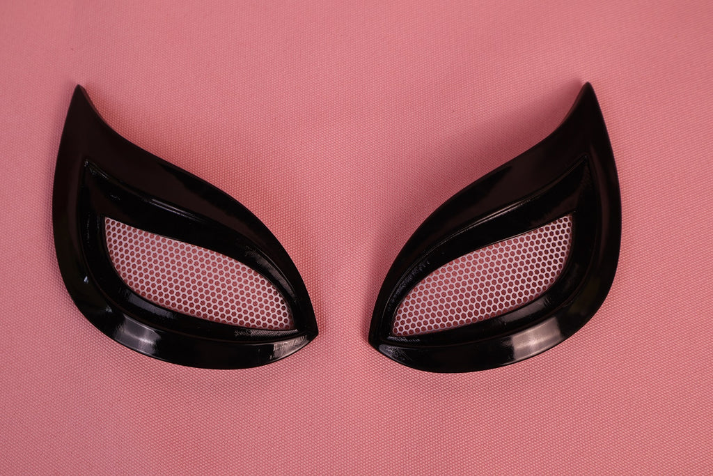 Custom Upswept Sharp Lens Spider Hood: PVC Faceshell, Personalized