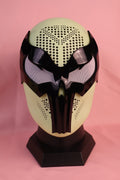 Bespoke Layered Black Lens Spider Mask: PVC Faceshell, Custom Helmet
